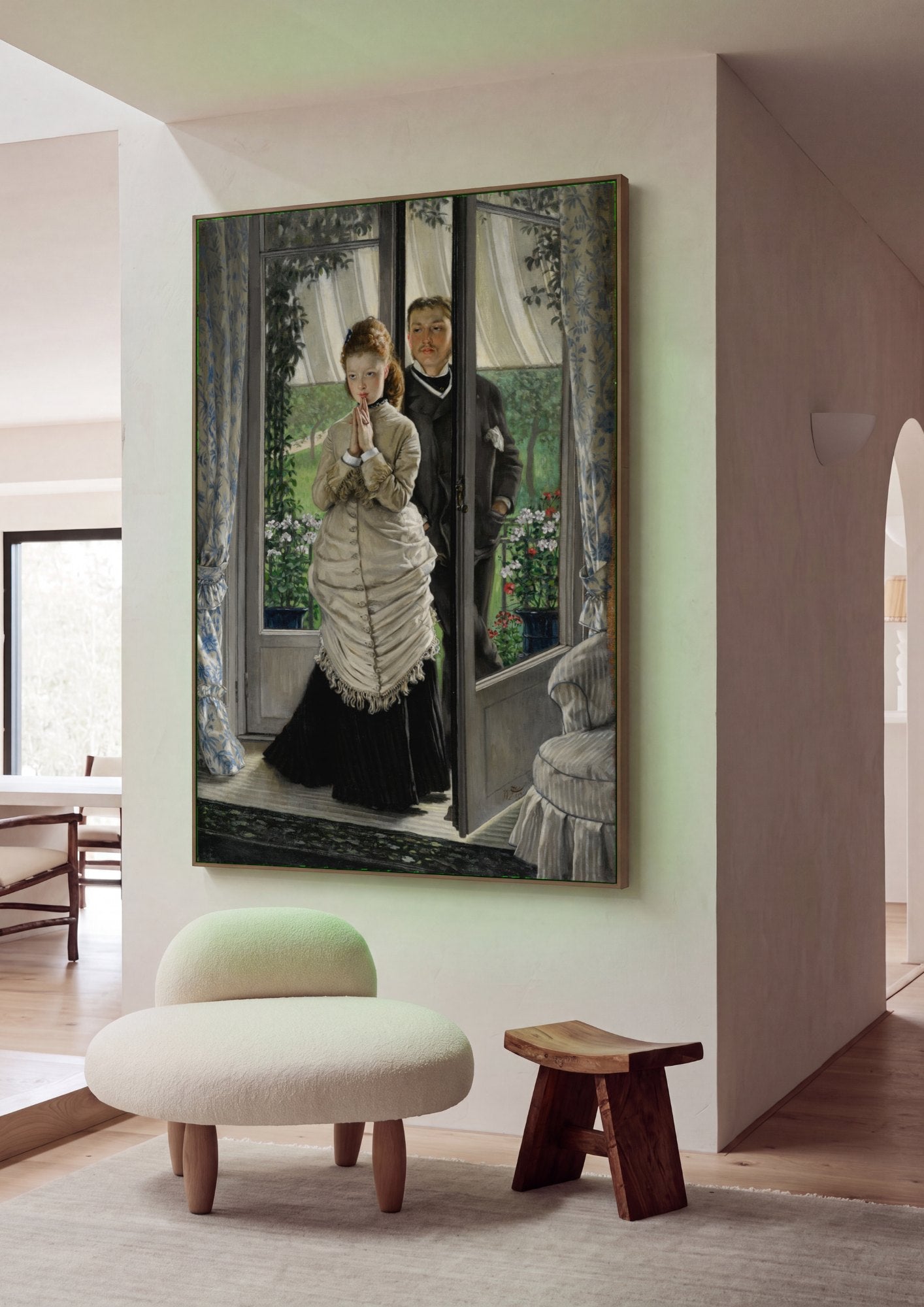 Quadro Decorativo A Despedida - James Tissot | quadro emoldurado na parede