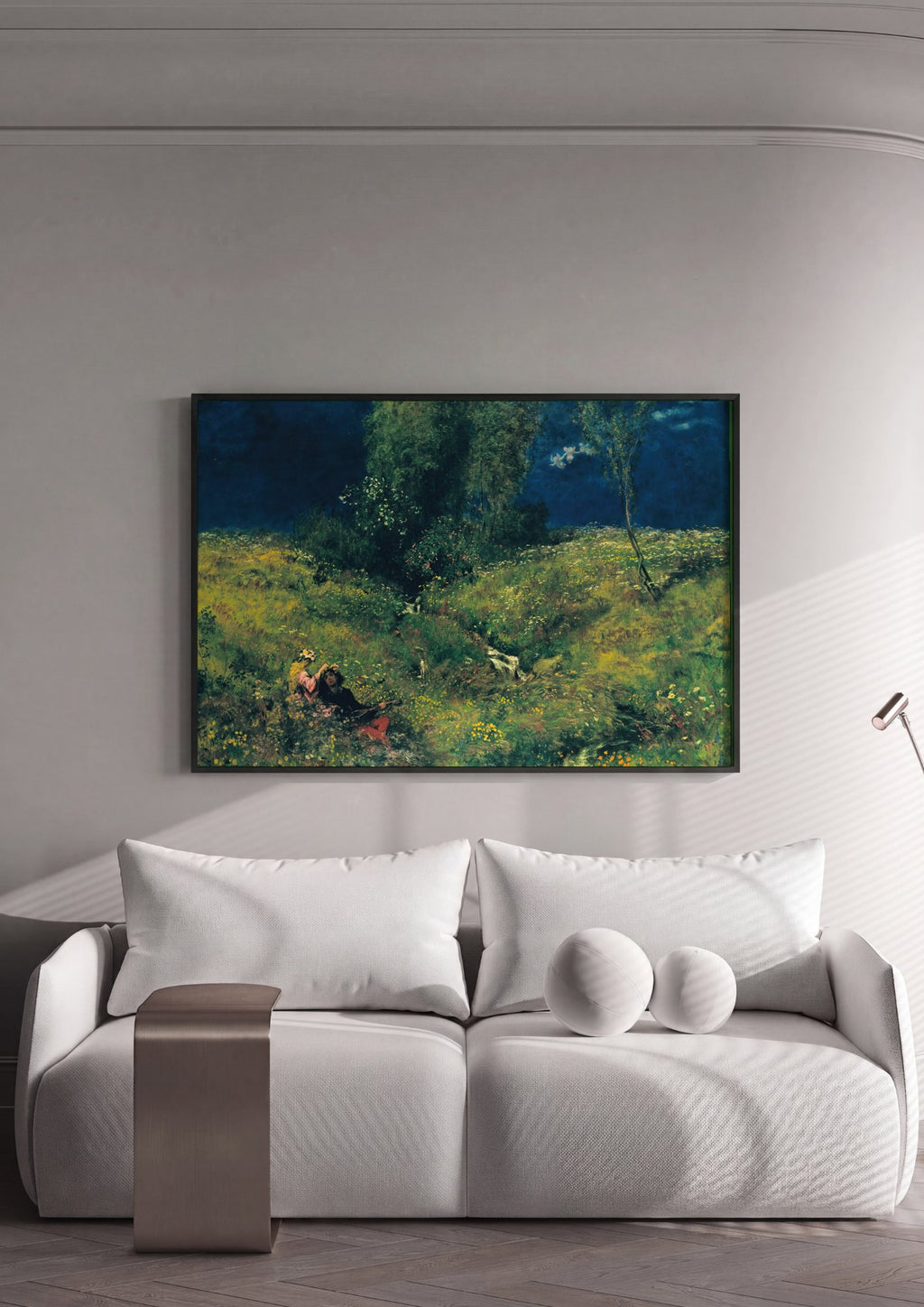 Quadro Decorativo Canção de Verão - Hans Thoma em ambiente decorado