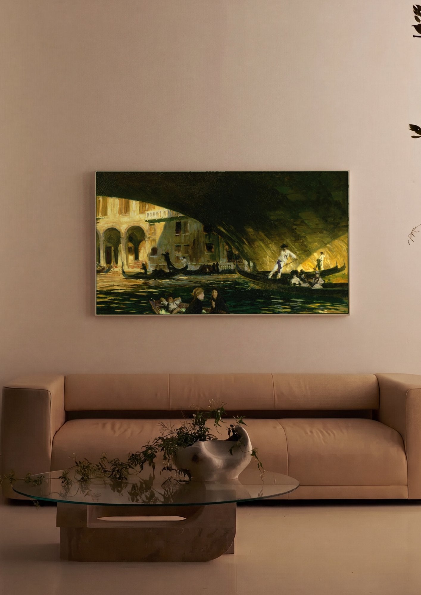 Quadro Decorativo A Ponte dos Suspiros, Veneza - John Singer Sargent em ambiente decorado