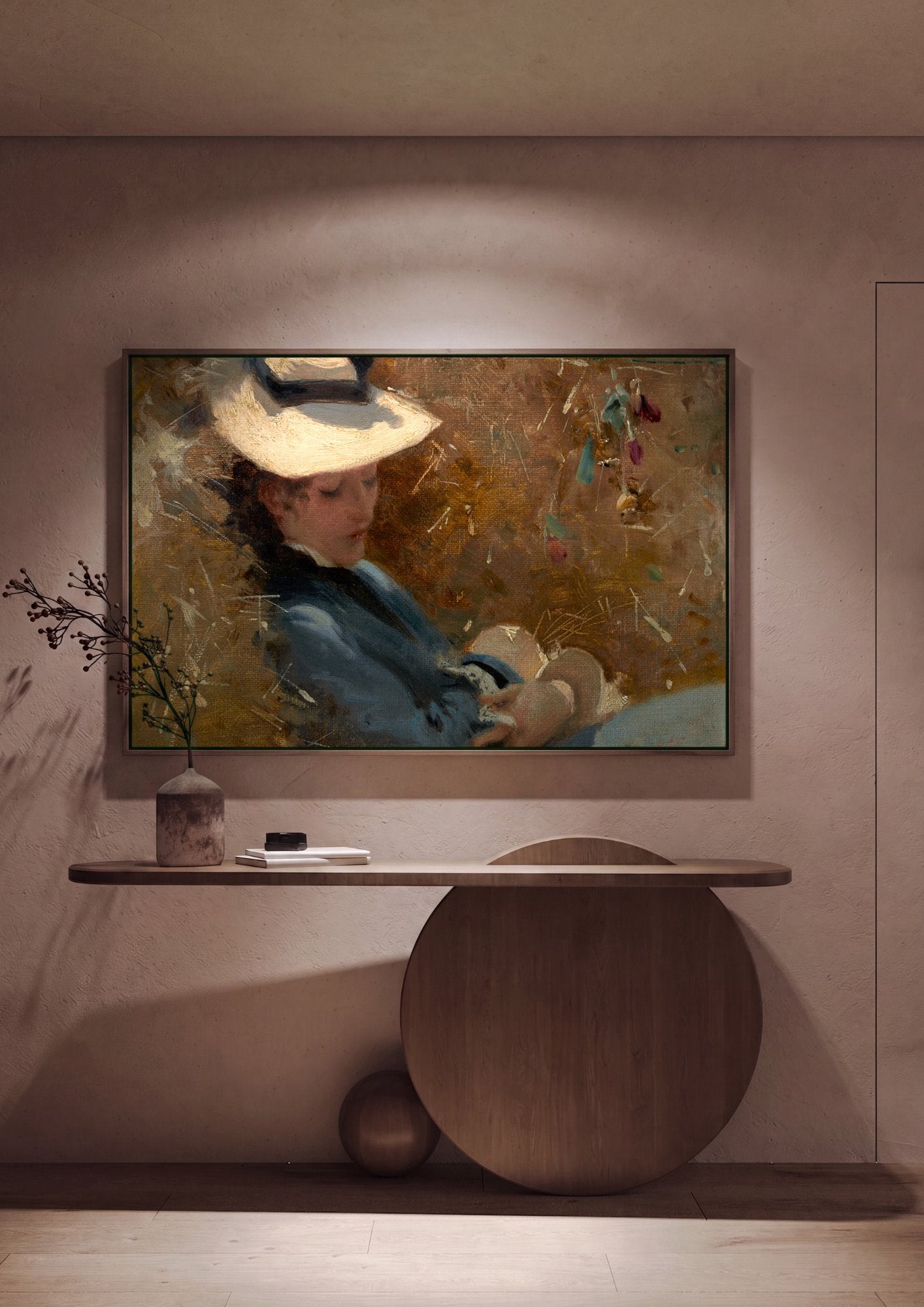Quadro Decorativo 'Repouso' - John Singer Sargent em ambiente decorado
