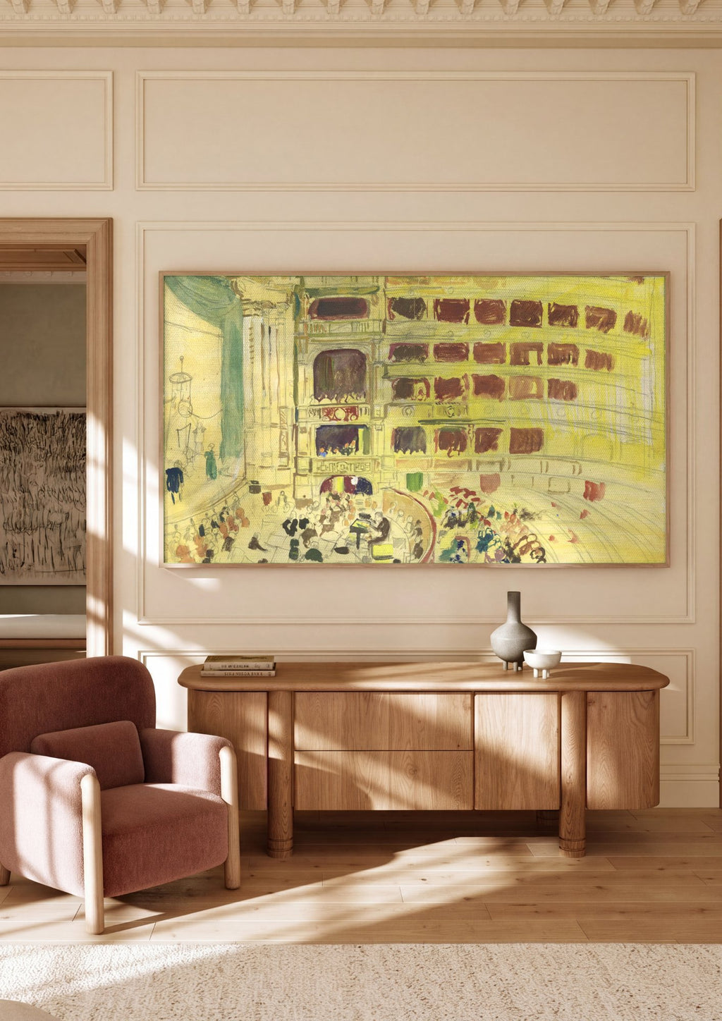 Quadro Decorativo Concerto em Viena - Oskar Laske em ambiente decorado