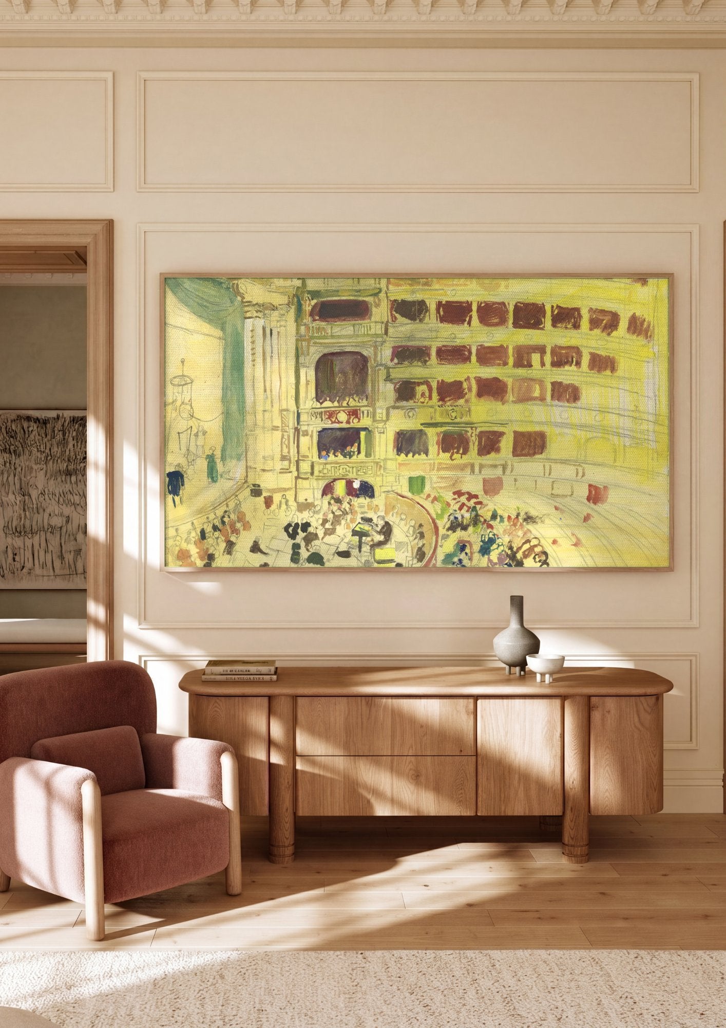 Quadro Decorativo Concerto em Viena - Oskar Laske em ambiente decorado