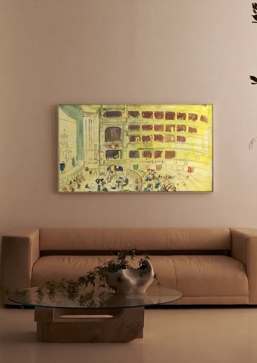 Quadro Decorativo Concerto em Viena - Oskar Laske em ambiente decorado