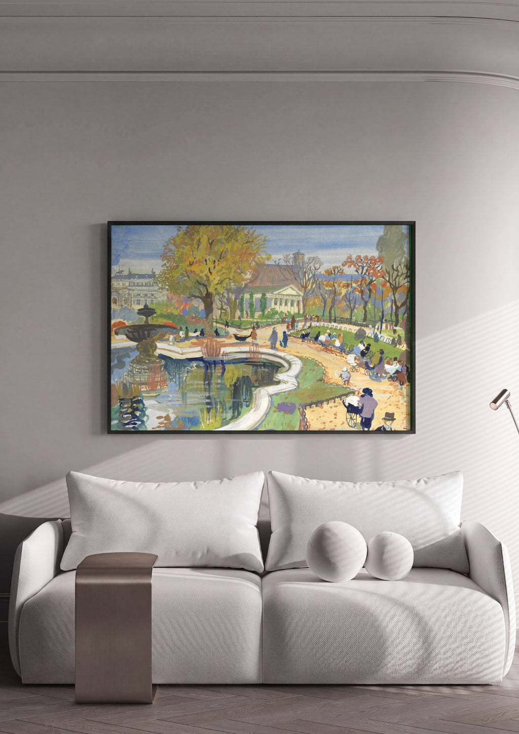 Quadro Decorativo Jardins de Outono - Oskar Laske em ambiente decorado
