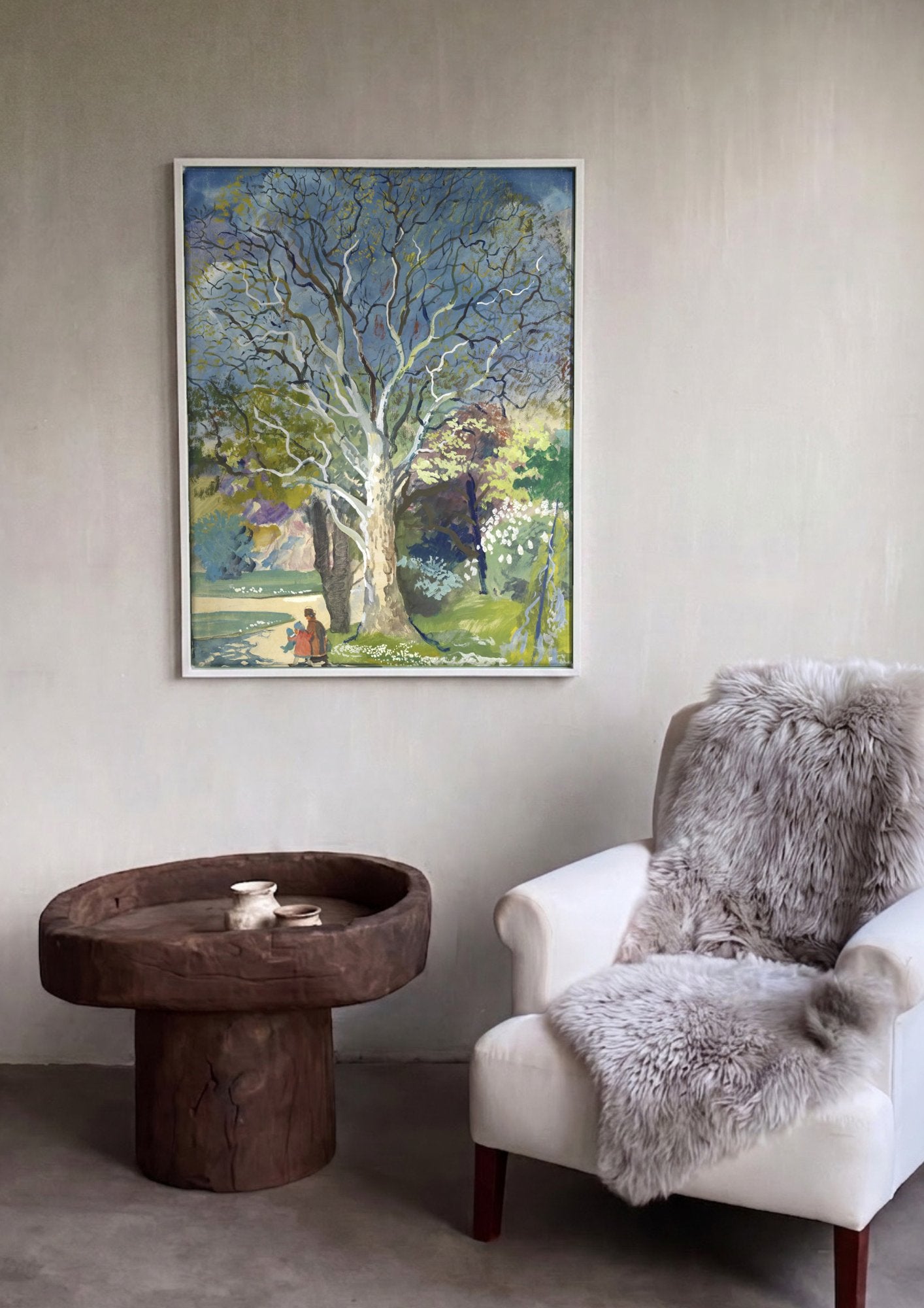 Quadro Decorativo A Planta – Oskar Laske em ambiente decorado