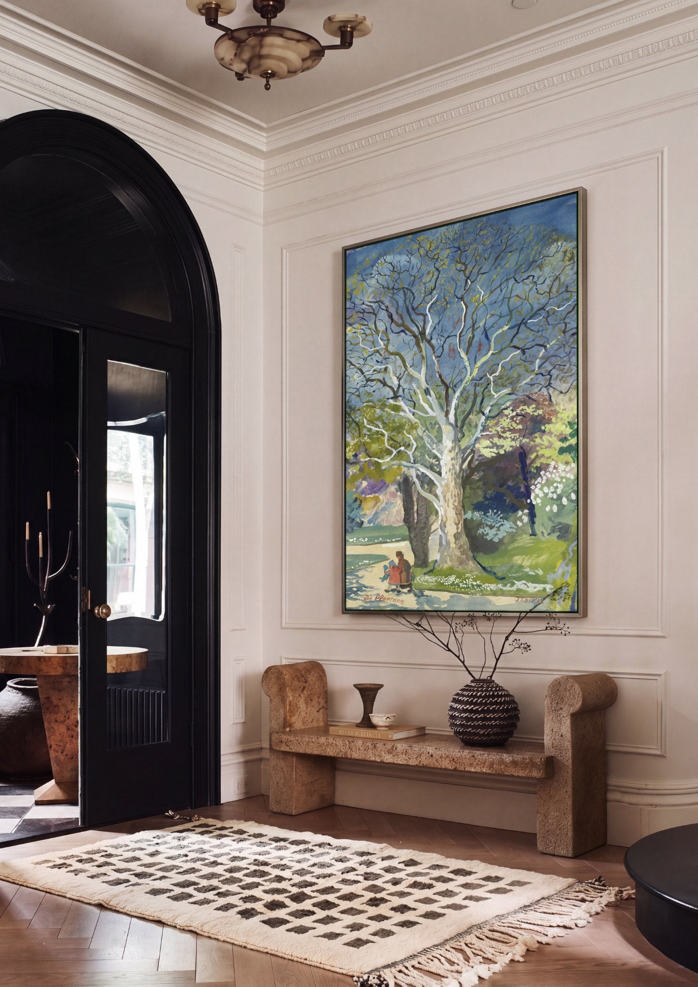 Quadro Decorativo A Planta – Oskar Laske em ambiente decorado