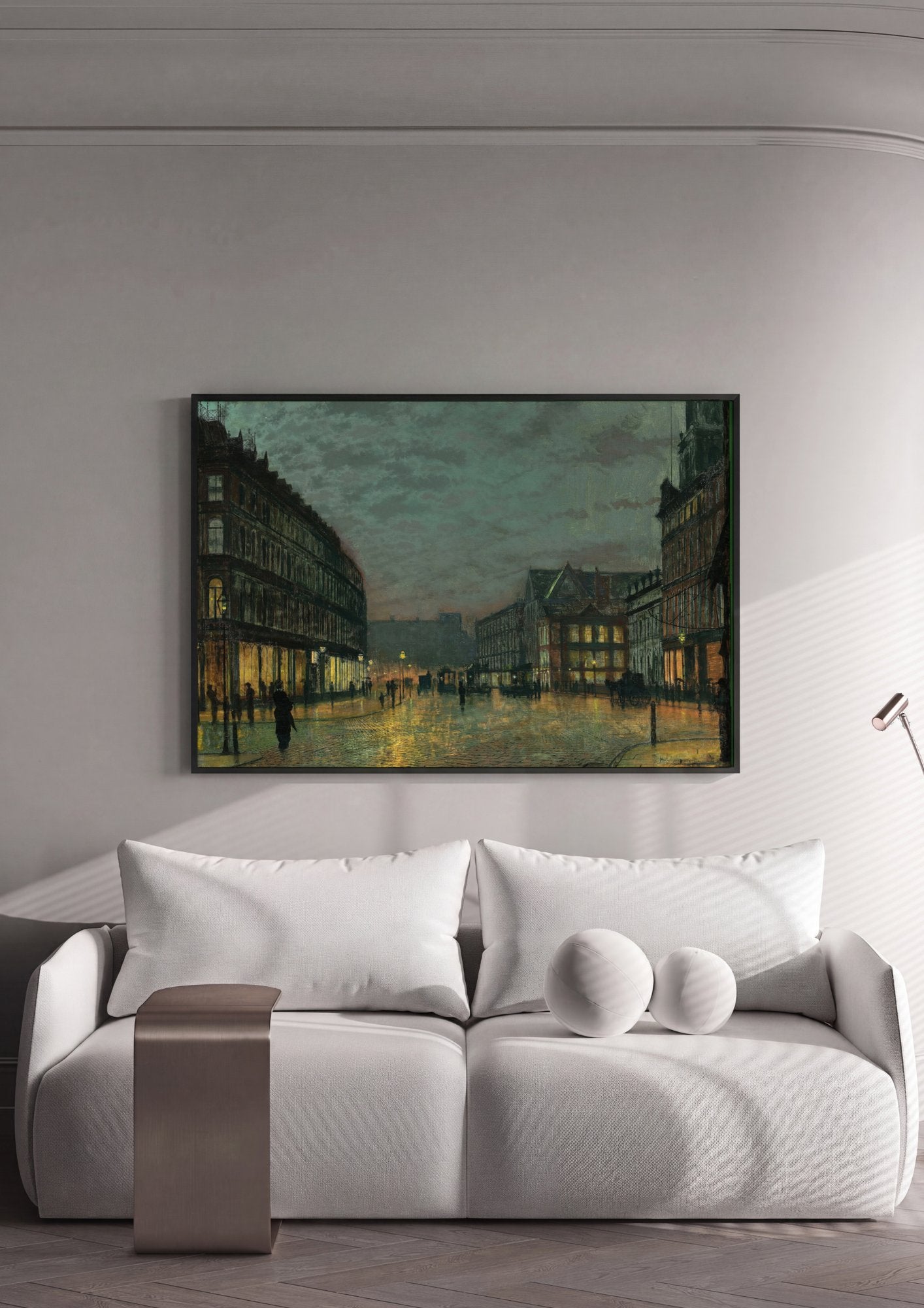 Quadro Decorativo 'A Sereia' - John Atkinson Grimshaw em ambiente decorado