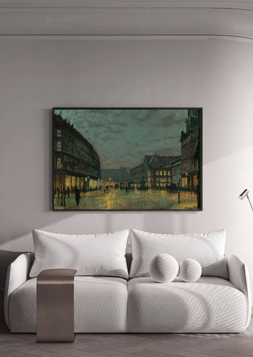 Quadro Decorativo 'A Sereia' - John Atkinson Grimshaw em ambiente decorado