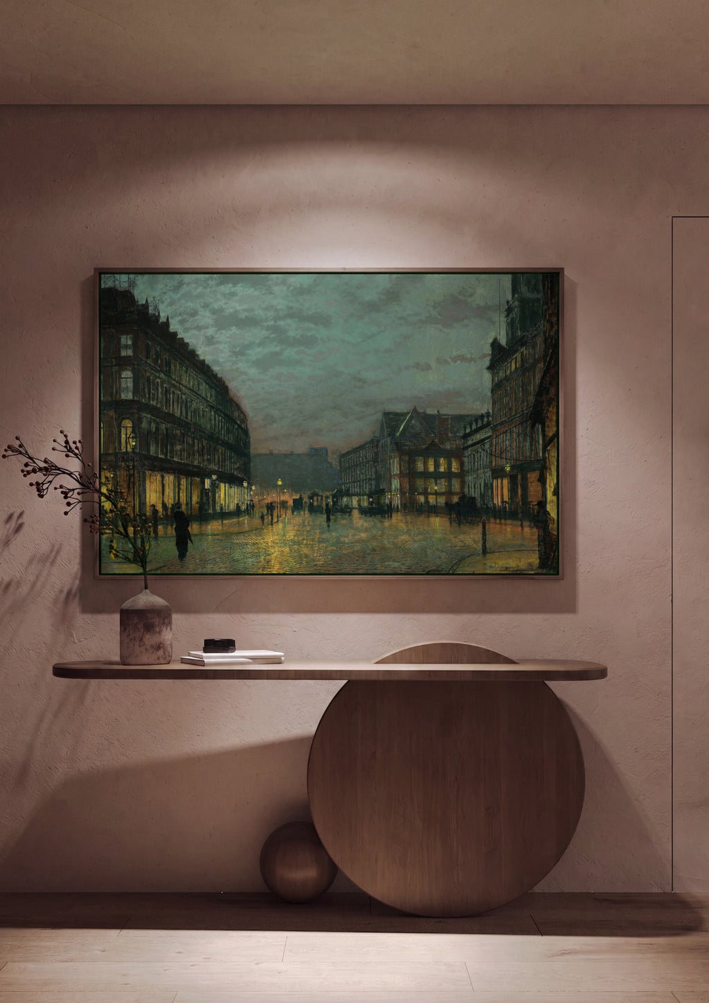 Quadro Decorativo 'A Sereia' - John Atkinson Grimshaw em ambiente decorado