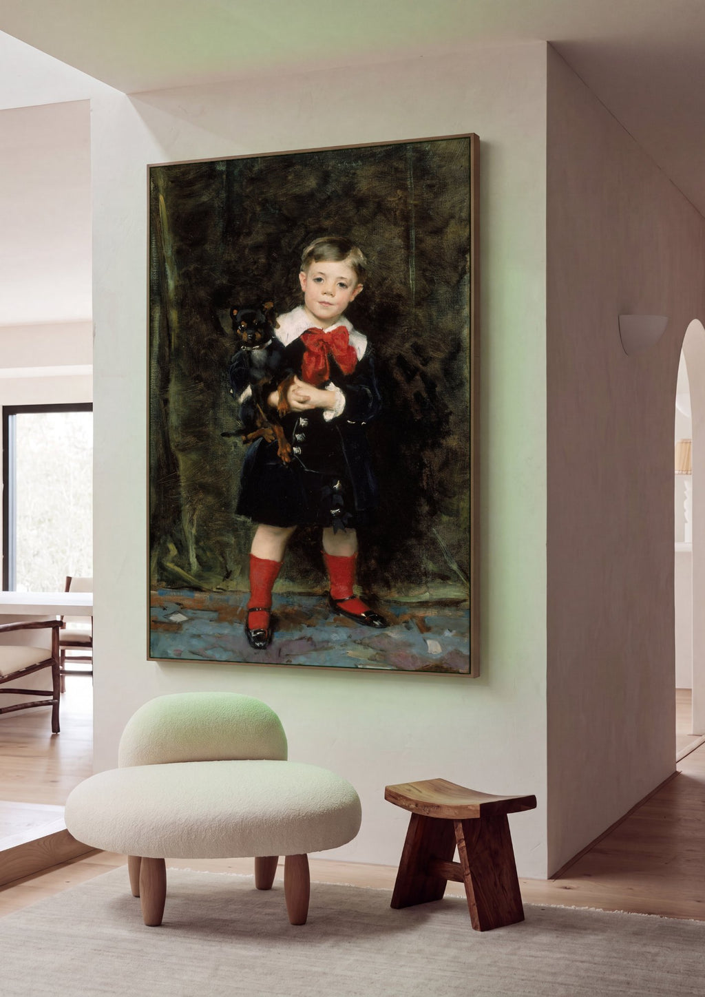 Quadro Decorativo Master Edward Robinson - John Singer Sargent em ambiente decorado