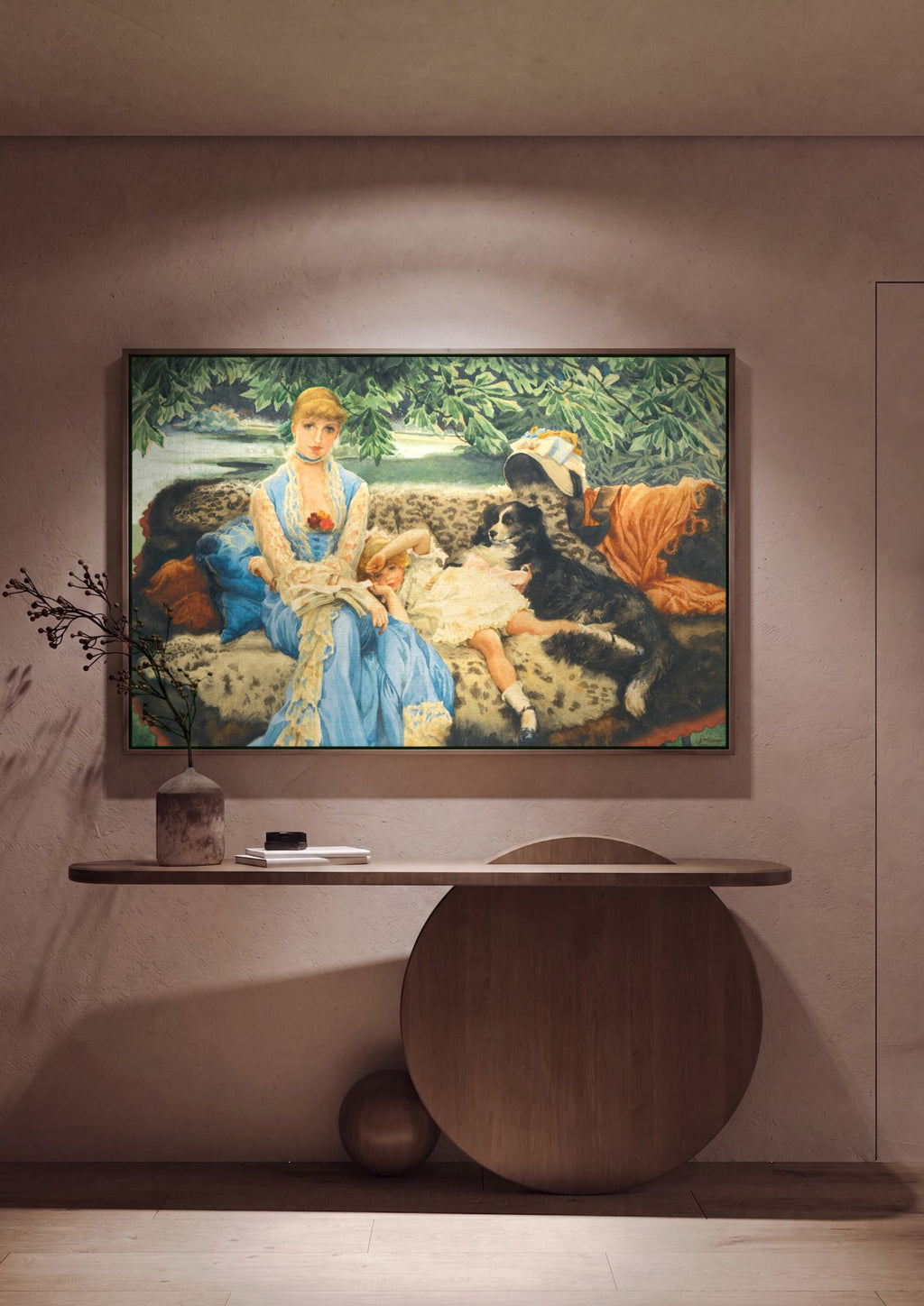 Quadro Decorativo A Leitura - James Tissot em ambiente decorado