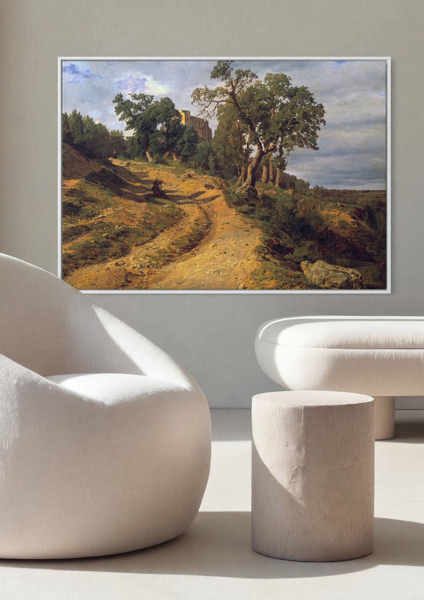 Quadro Decorativo A Estrada para o Castelo - Waldmüller em ambiente decorado