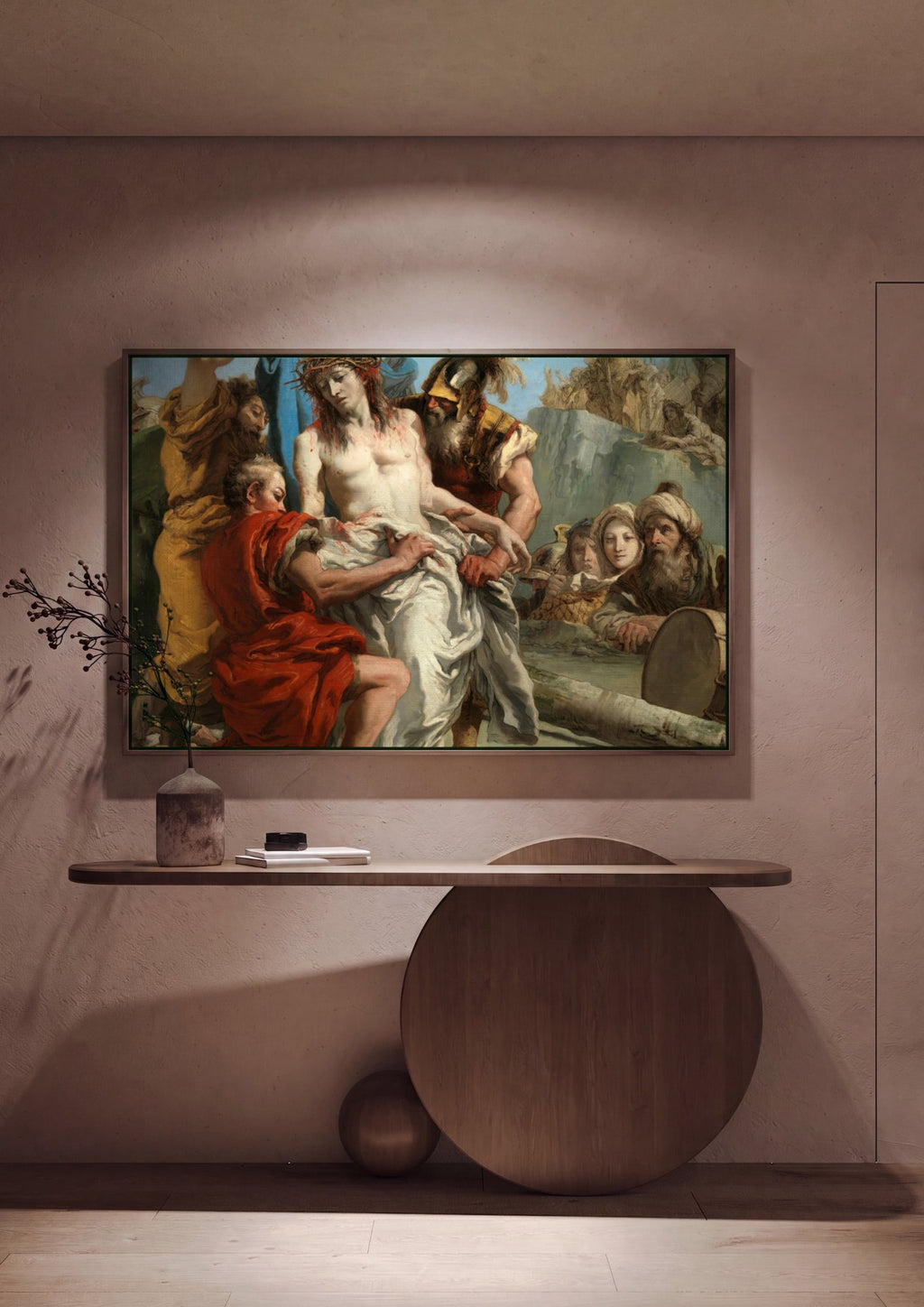 Quadro Decorativo A Deposição de Cristo – Tiepolo em ambiente decorado