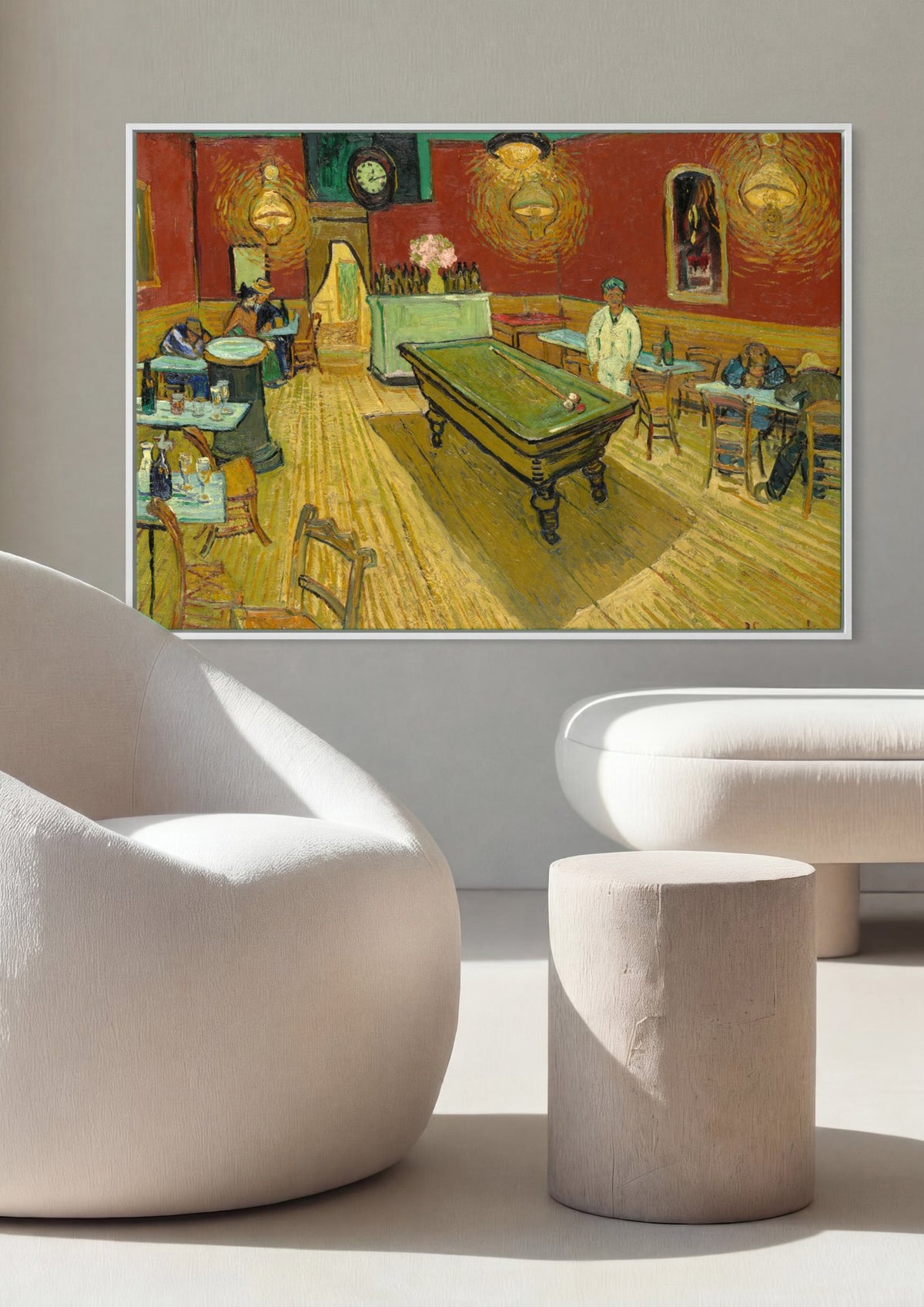Quadro Decorativo O Café Noturno - Vincent van Gogh | quadro emoldurado na parede