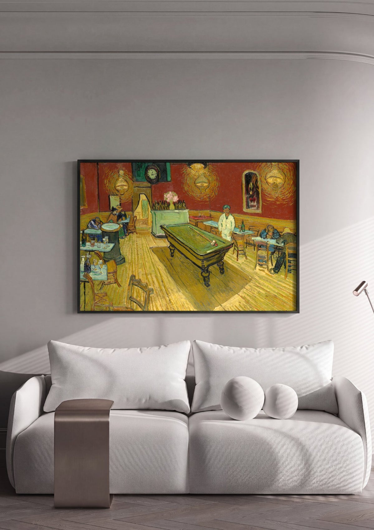 Quadro Decorativo O Café Noturno - Vincent van Gogh | quadro emoldurado na parede