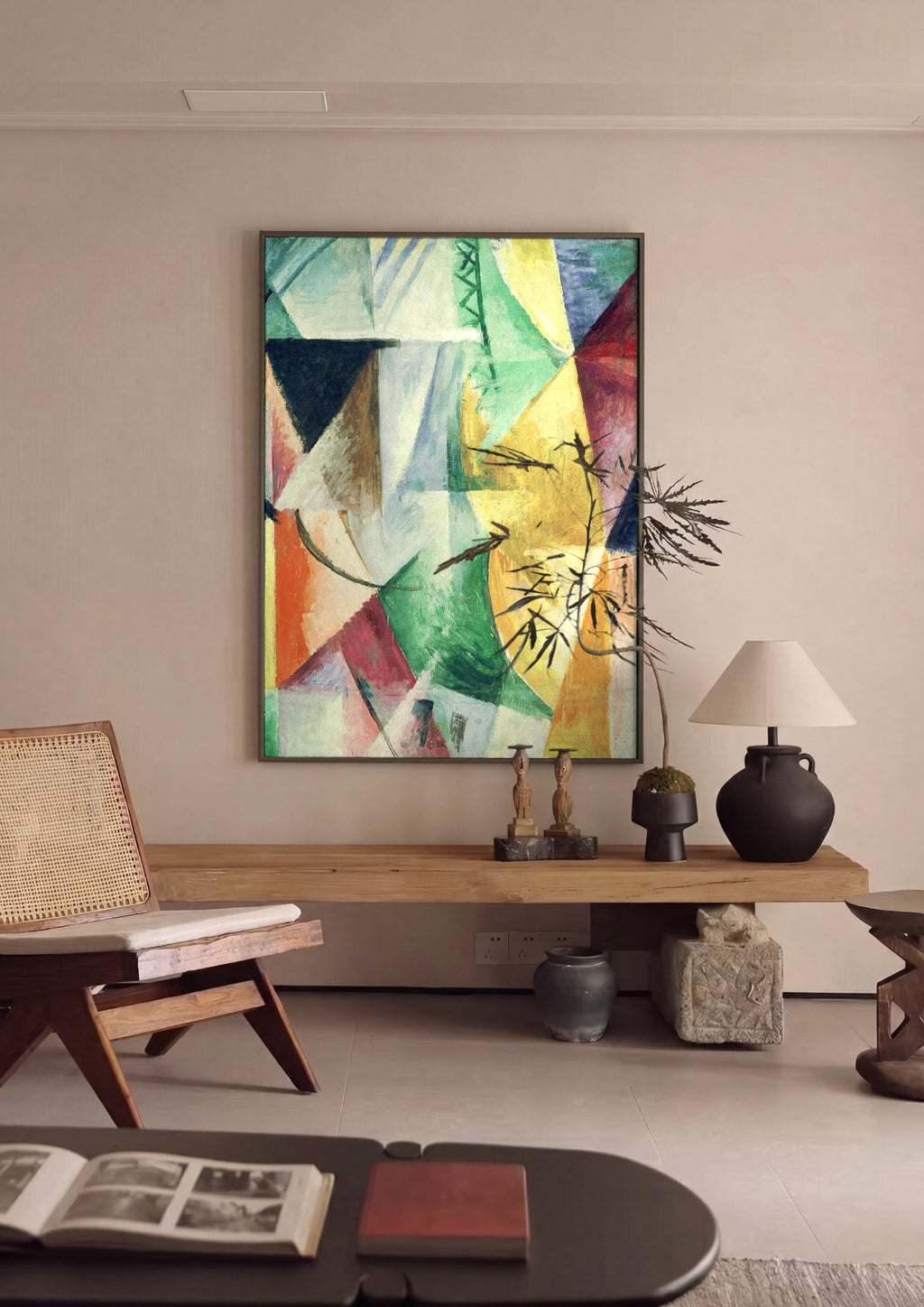 Quadro Decorativo A Torre Eiffel - Robert Delaunay | quadro emoldurado na parede