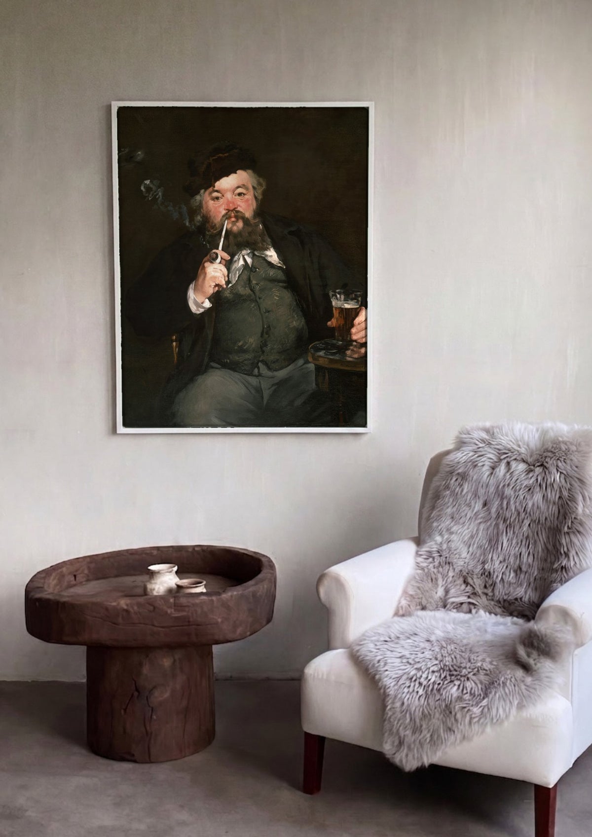 Quadro Decorativo O Bom Bebedor - Manet | quadro emoldurado na parede