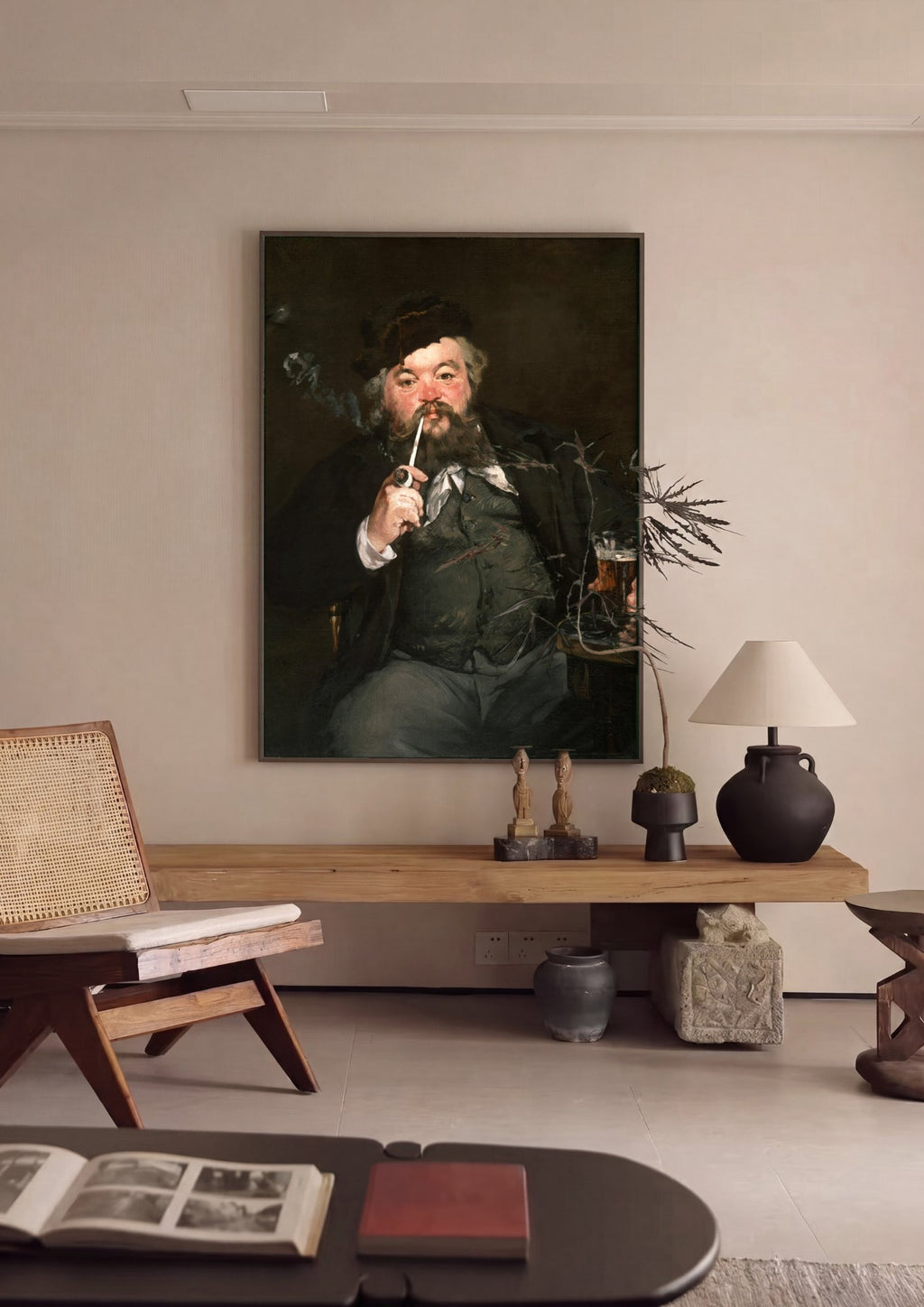Quadro Decorativo O Bom Bebedor - Manet | quadro emoldurado na parede