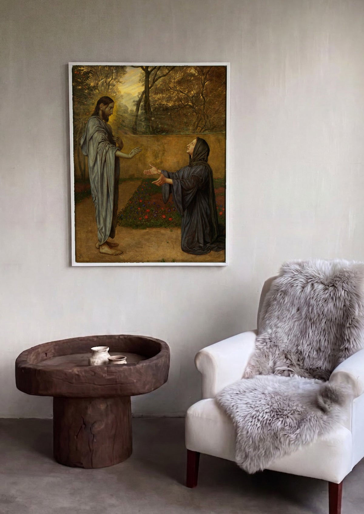 Quadro Decorativo Noli Me Tangere - Hans Thoma | quadro emoldurado na parede