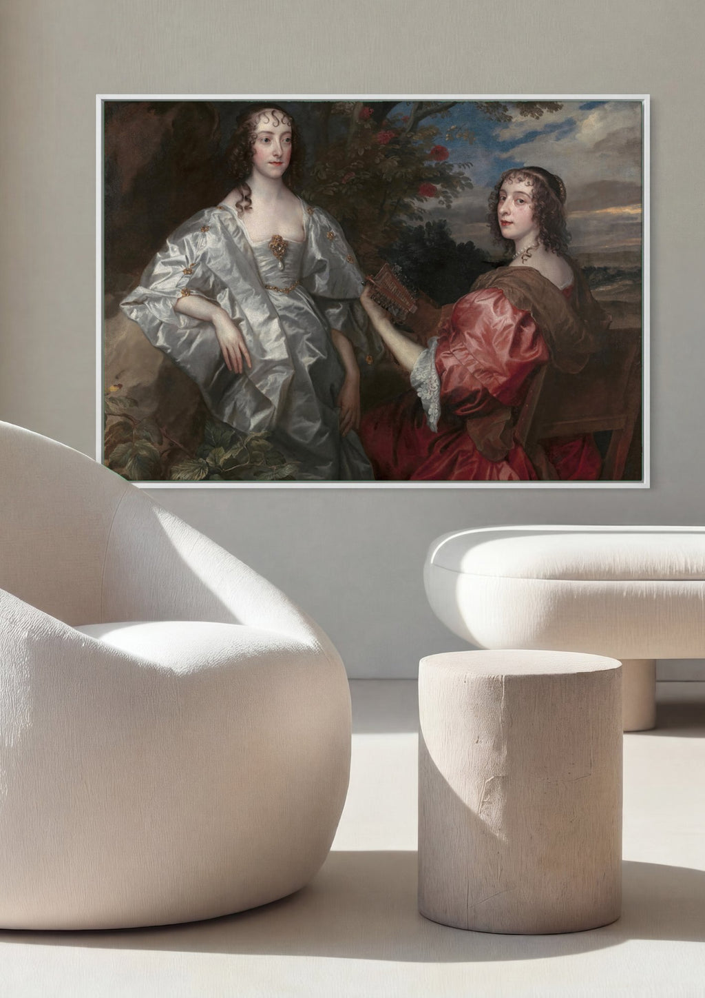 Quadro Decorativo As Irmãs Killigrew - Anthony van Dyck | quadro emoldurado na parede