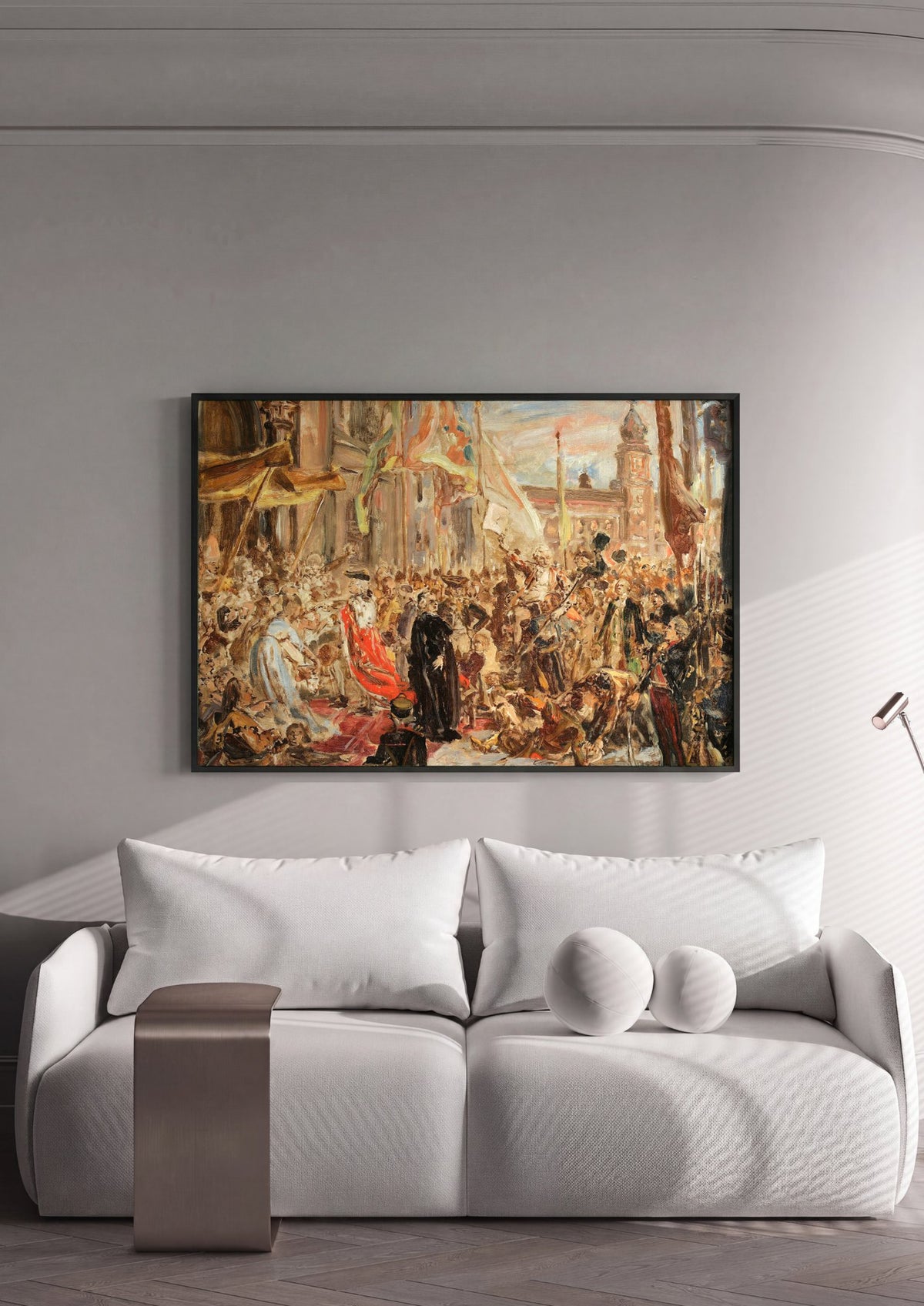 Quadro Decorativo Cena Histórica - Jan Matejko | quadro emoldurado na parede