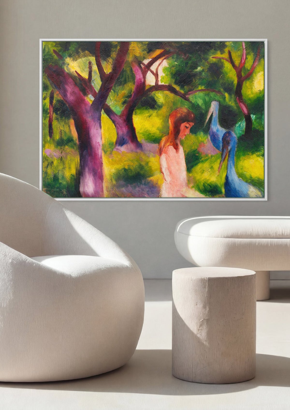 Quadro Decorativo Cenas de Jardim - August Macke | quadro emoldurado na parede
