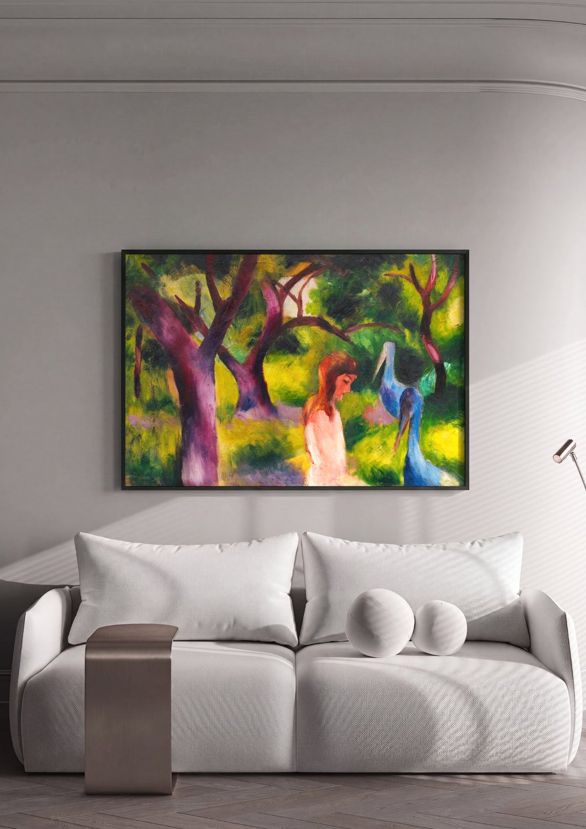 Quadro Decorativo Cenas de Jardim - August Macke | quadro emoldurado na parede