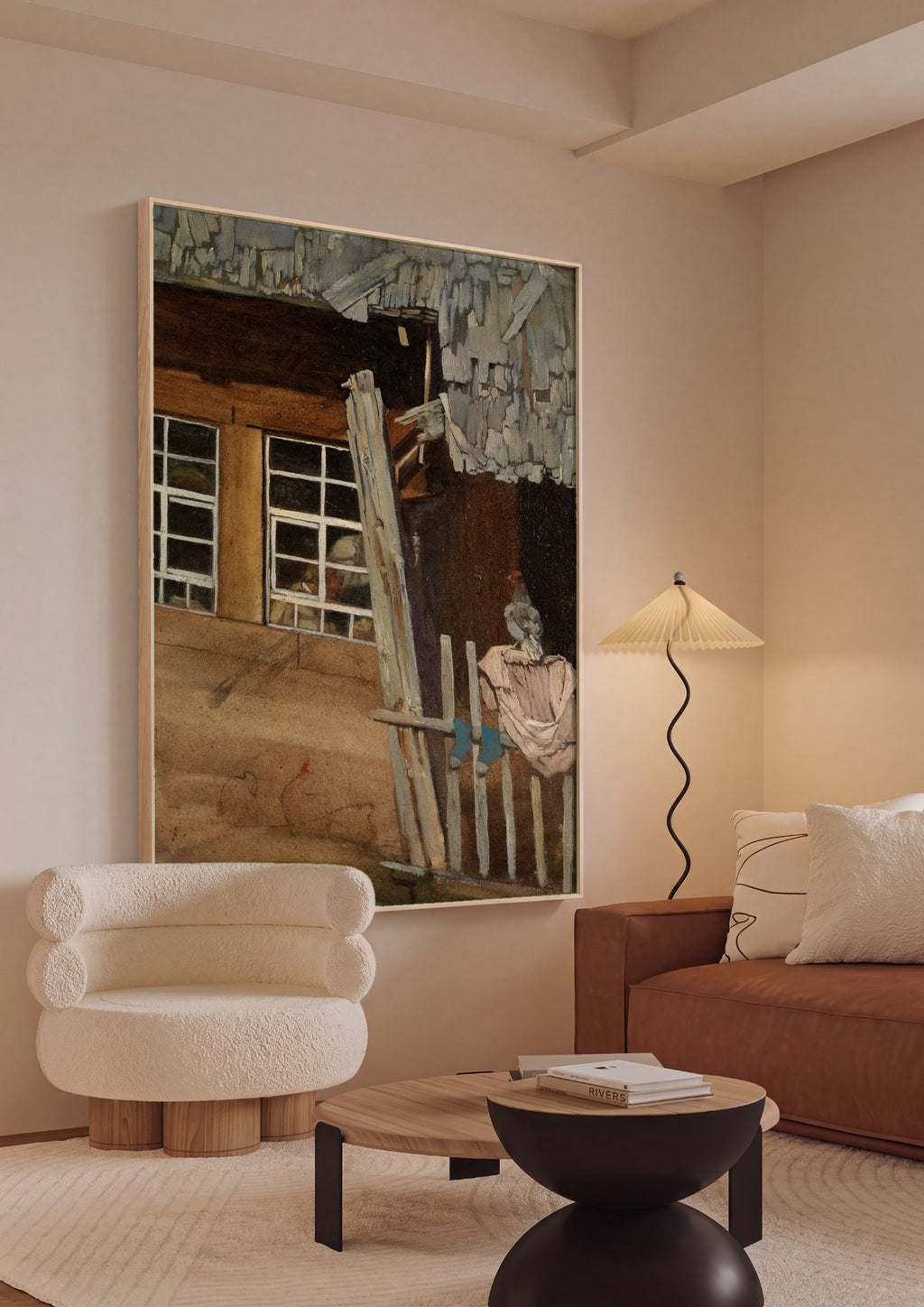 Quadro Decorativo 'The Scarecrow' - Hans Thoma em ambiente decorado