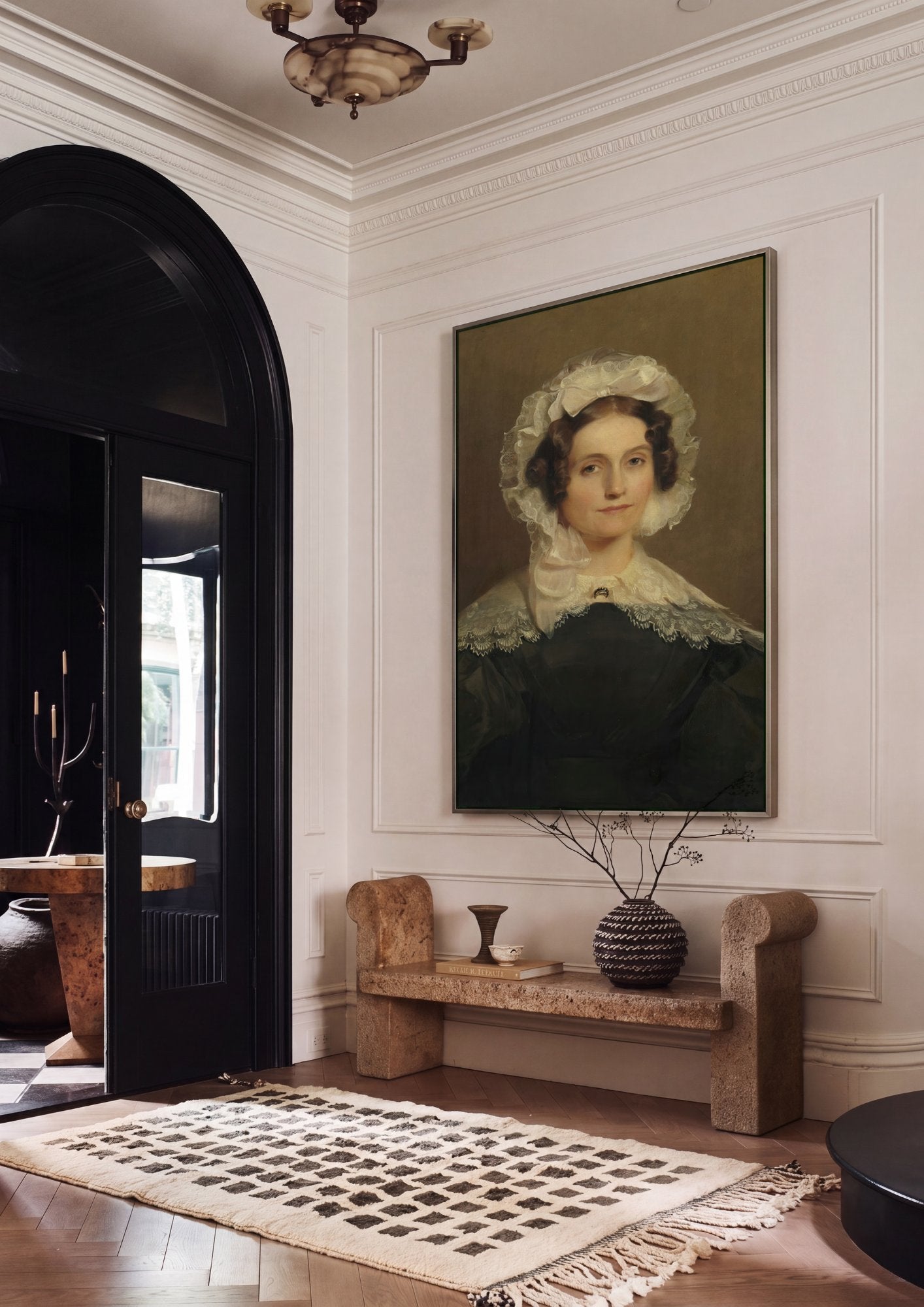Quadro Decorativo 'Portrait of a Lady' - Thomas Sully em ambiente decorado