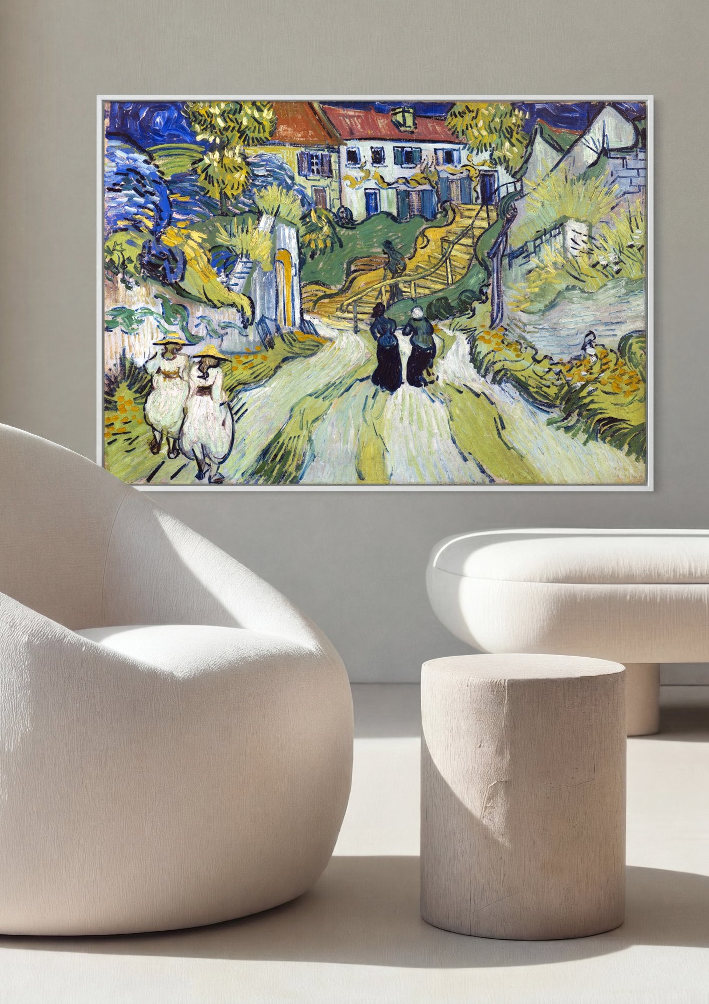 Quadro Decorativo A Subida em Montmartre - Van Gogh em ambiente decorado