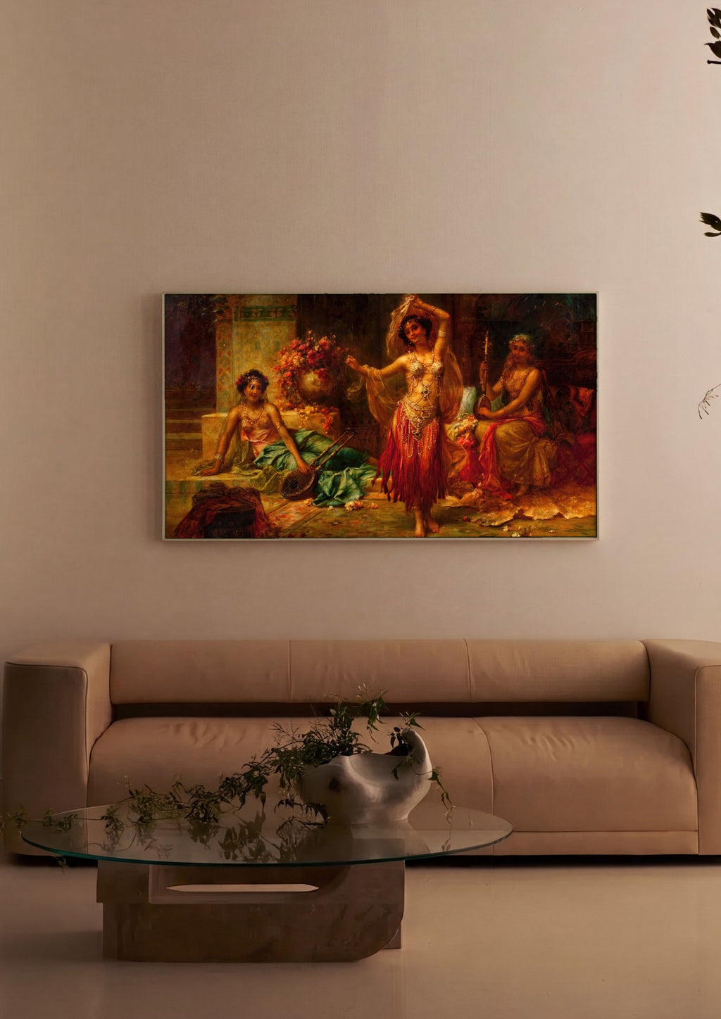 Quadro Decorativo A Dançarina - Hans Zatzka em ambiente decorado