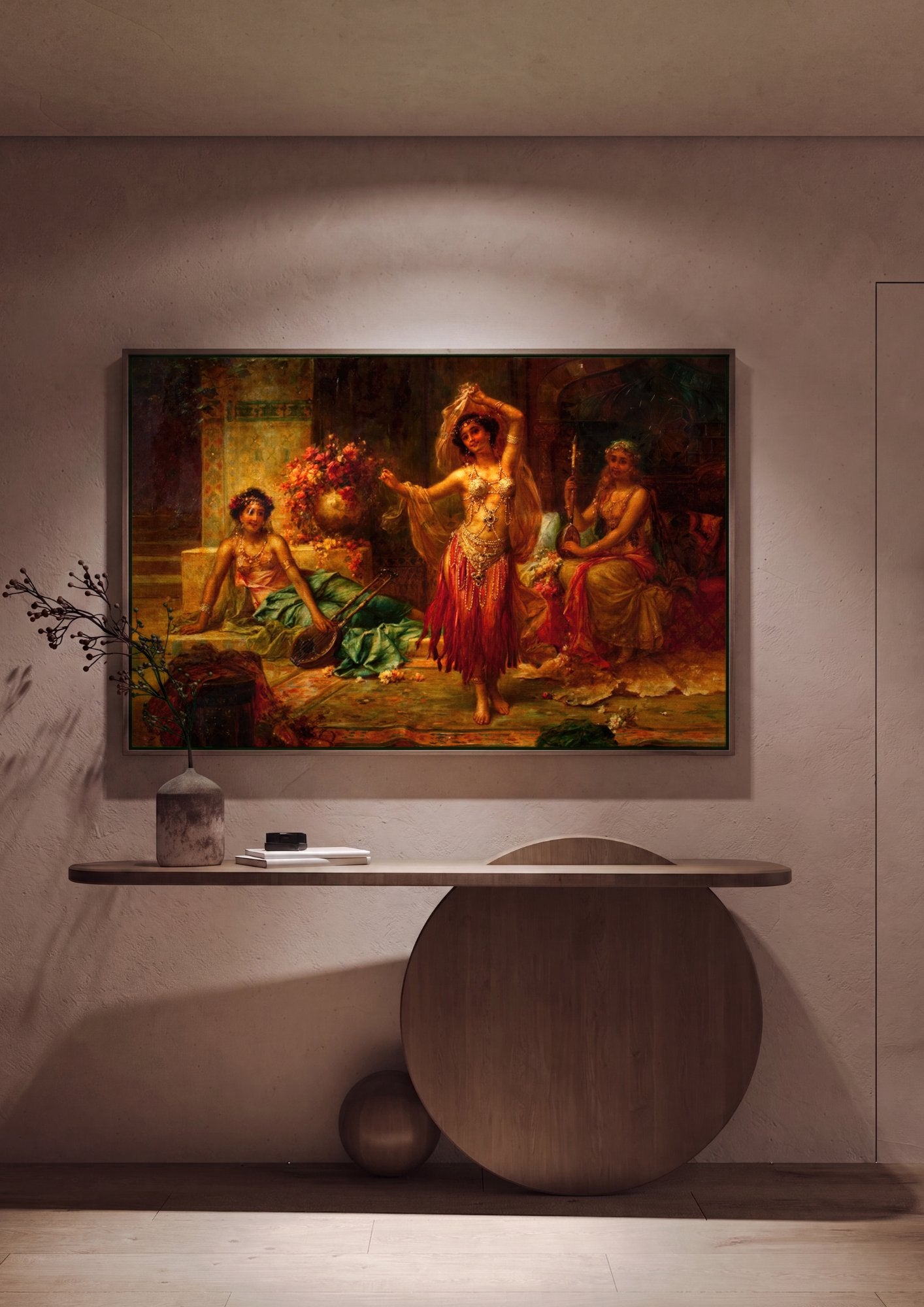 Quadro Decorativo A Dançarina - Hans Zatzka em ambiente decorado