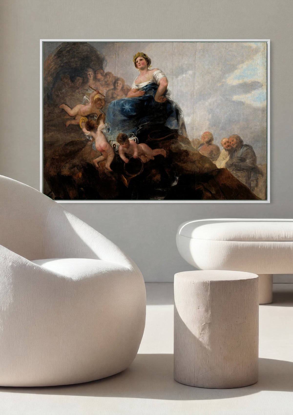 Quadro Decorativo A Alegoria da Constituição de 1812 - Goya | quadro emoldurado na parede