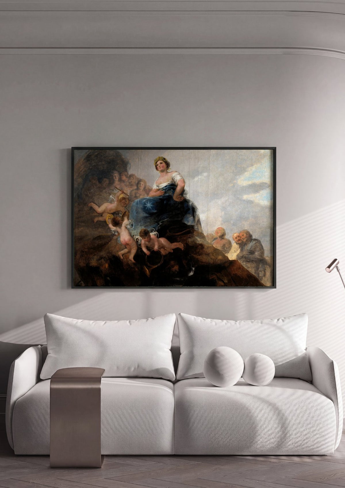 Quadro Decorativo A Alegoria da Constituição de 1812 - Goya | quadro emoldurado na parede