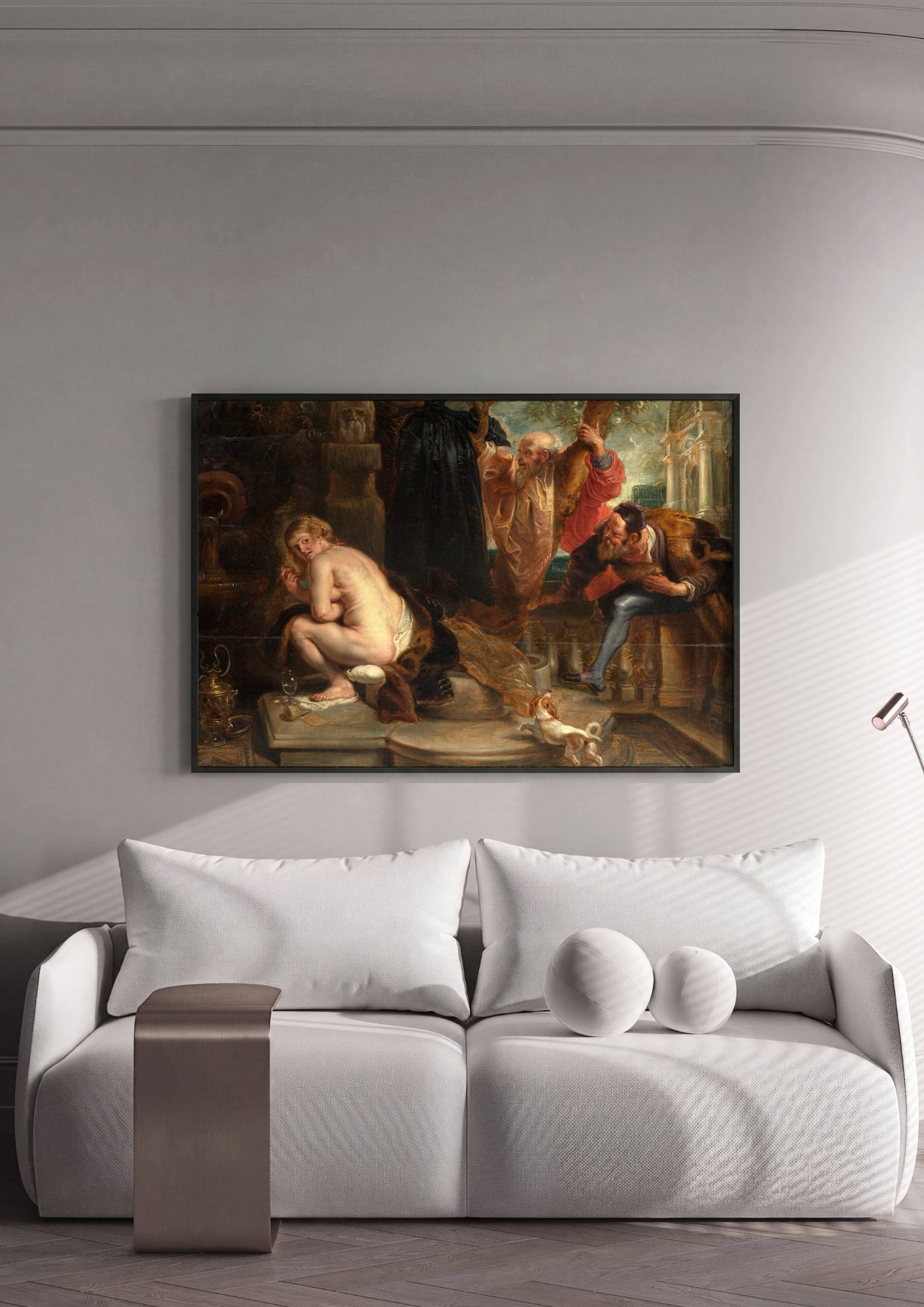 Quadro Decorativo Susana e os Ancioes - Rubens | quadro emoldurado na parede