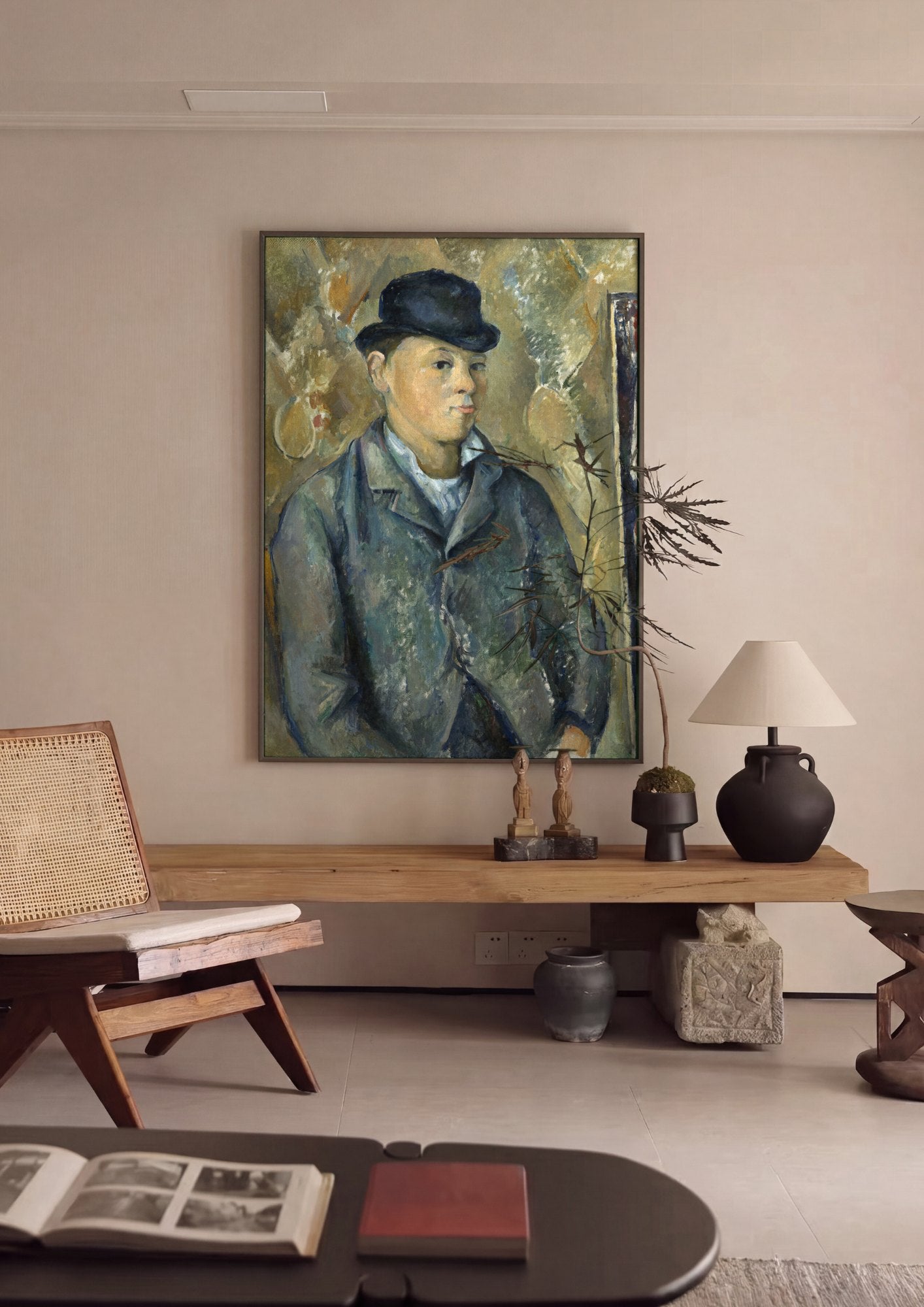 Quadro Decorativo O Filho do Artista, Paul Cezanne | quadro emoldurado na parede