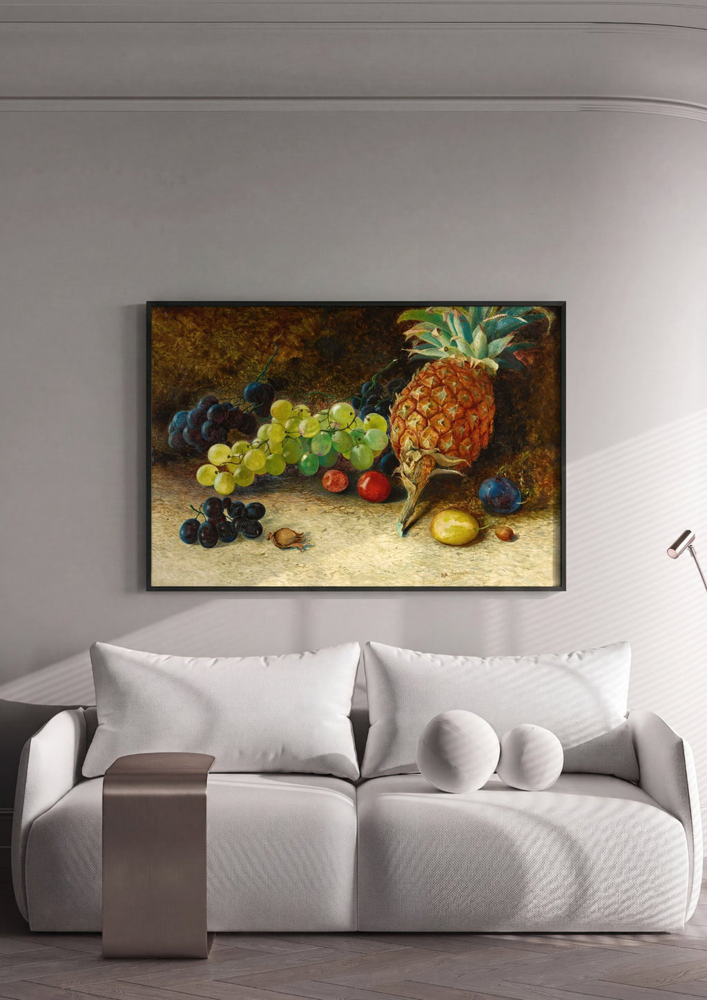 Quadro Decorativo Natureza-Morta com Frutas - Grimshaw | quadro emoldurado na parede