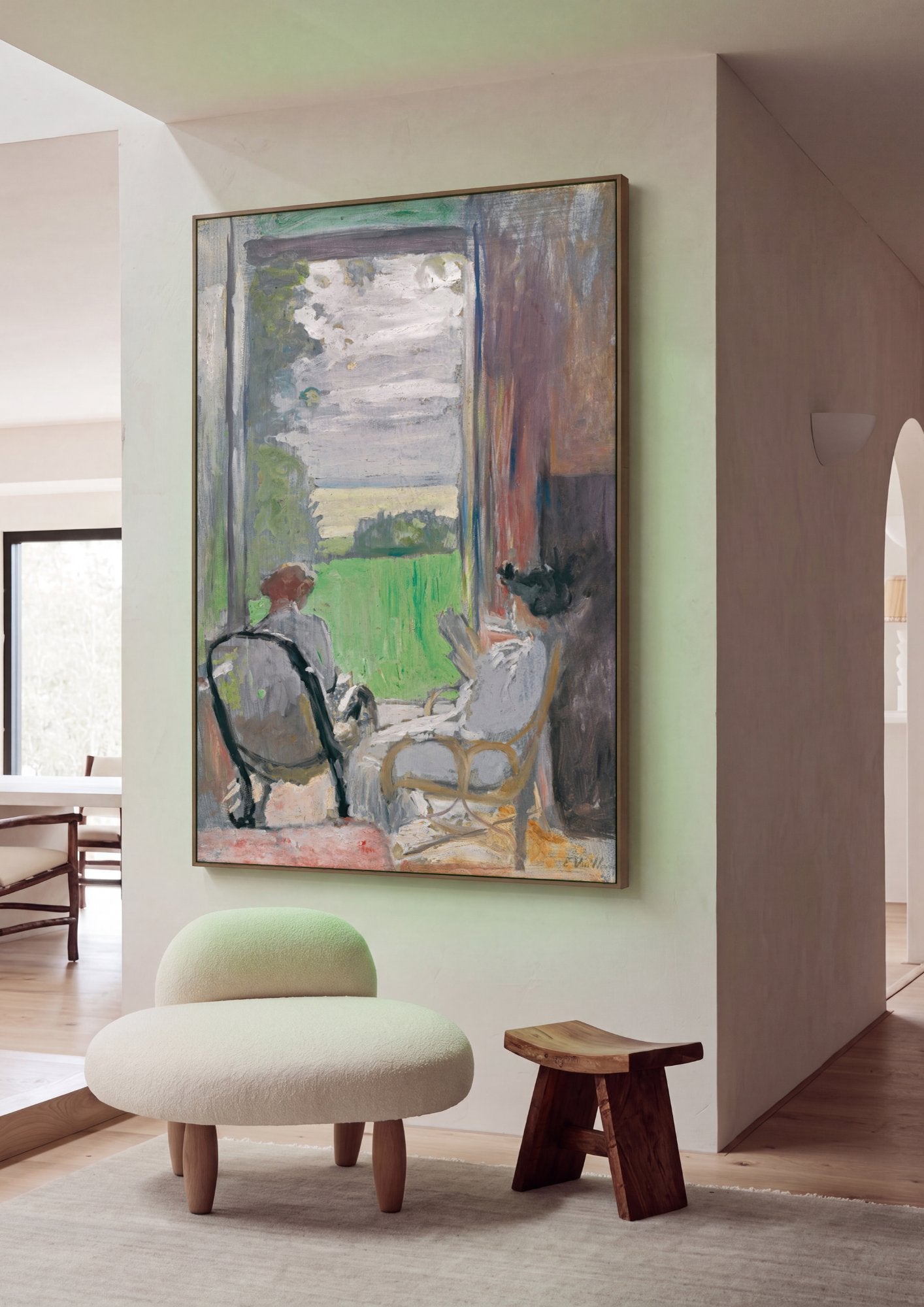 Quadro Decorativo A Janela Aberta - Édouard Vuillard em ambiente decorado