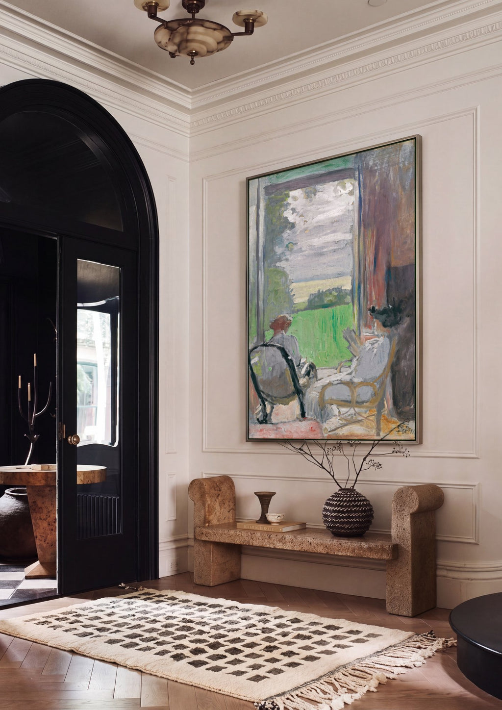 Quadro Decorativo A Janela Aberta - Édouard Vuillard em ambiente decorado