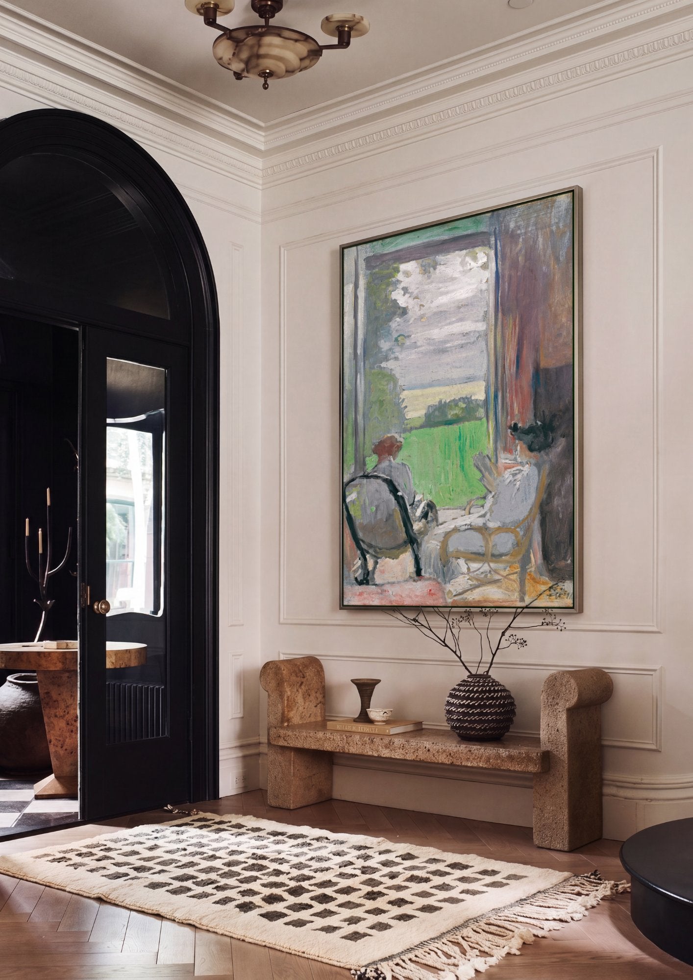 Quadro Decorativo A Janela Aberta - Édouard Vuillard em ambiente decorado