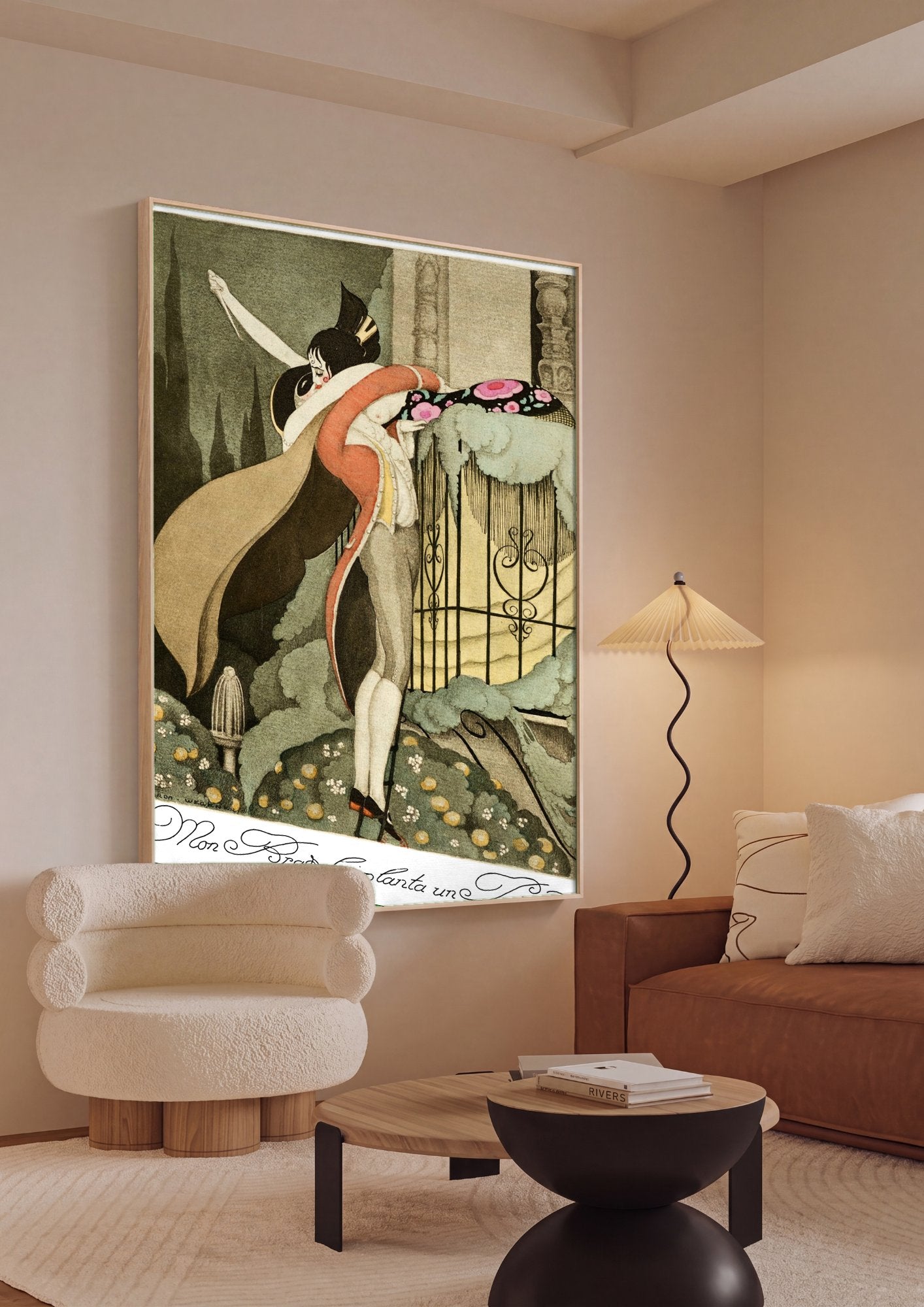 Quadro Decorativo Mon Bras Cuiplanta Un Poignard - Gerda Wegener em ambiente decorado