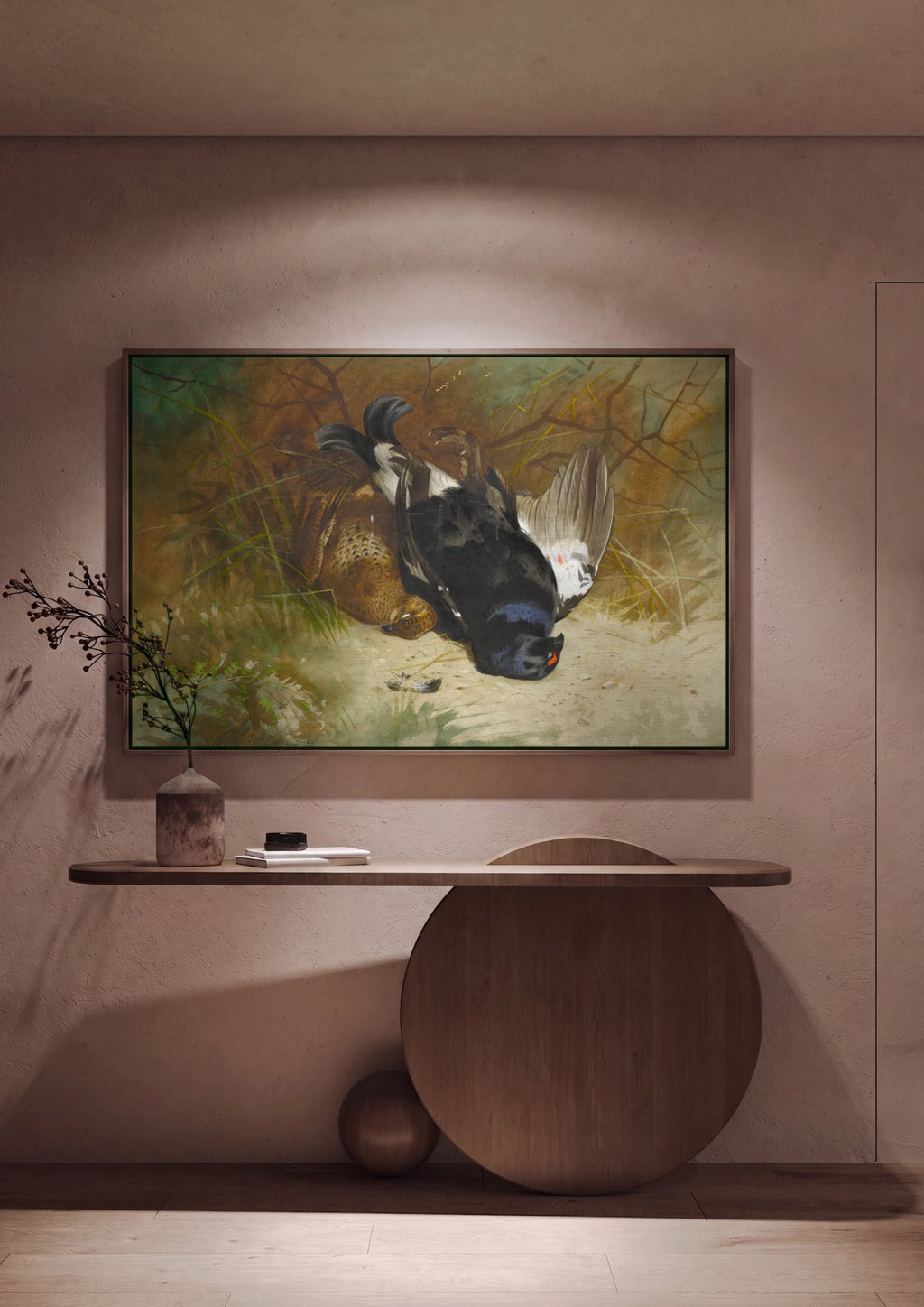Quadro Decorativo Aves de Caça - Thorburn em ambiente decorado