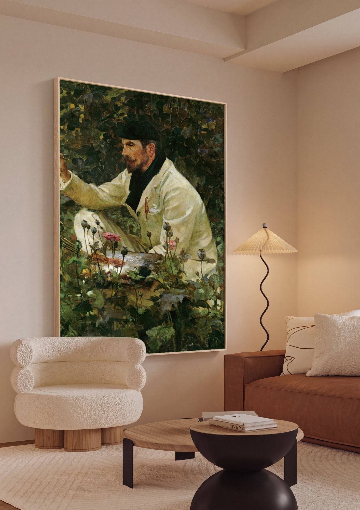 Quadro Decorativo O Pintor - James Jebusa Shannon em ambiente decorado