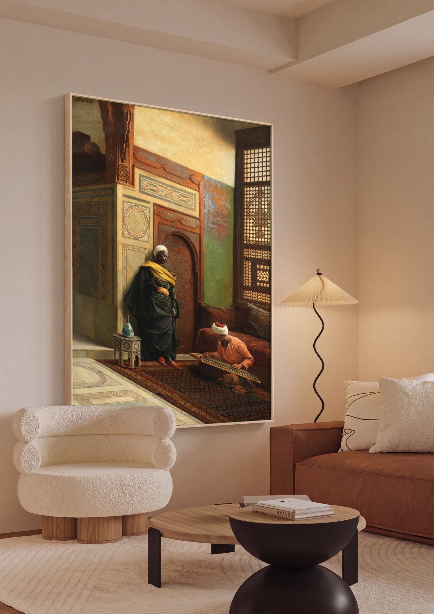 Quadro Decorativo A Audição – Ludwig Deutsch em ambiente decorado
