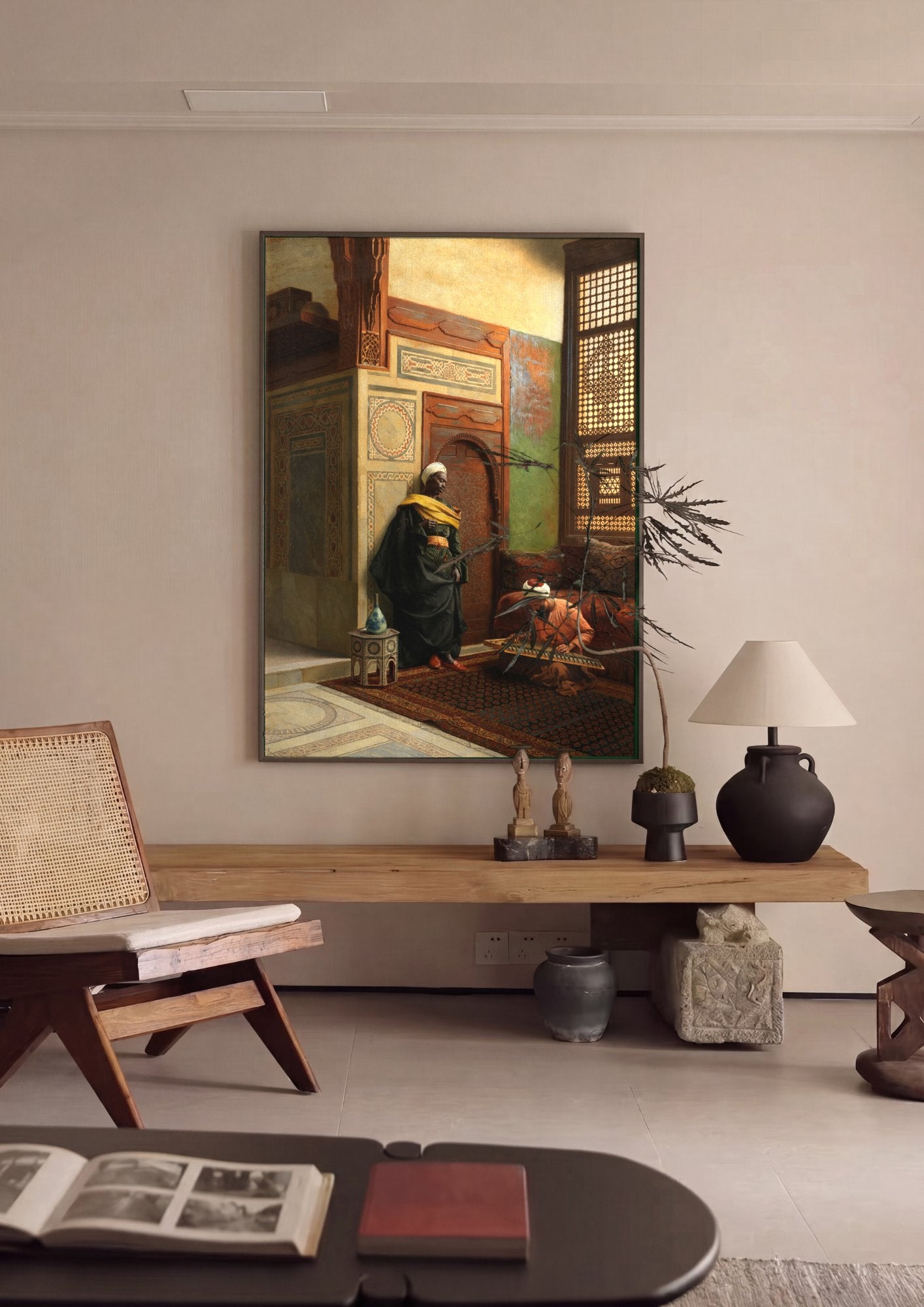 Quadro Decorativo A Audição – Ludwig Deutsch em ambiente decorado