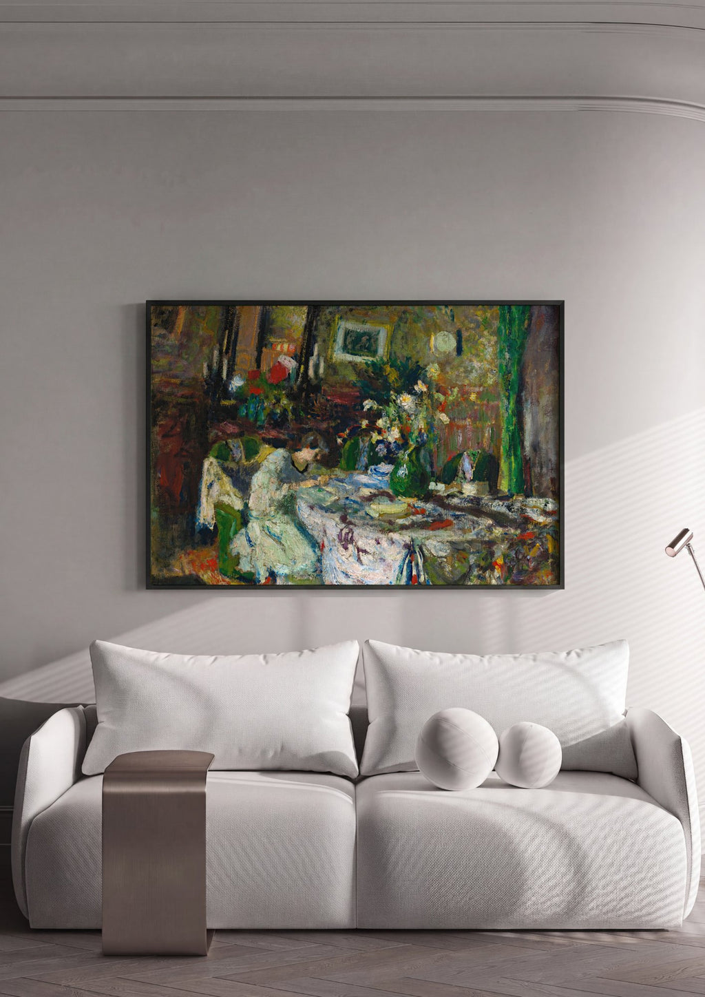 Quadro Decorativo A Costureira - Édouard Vuillard | quadro emoldurado na parede
