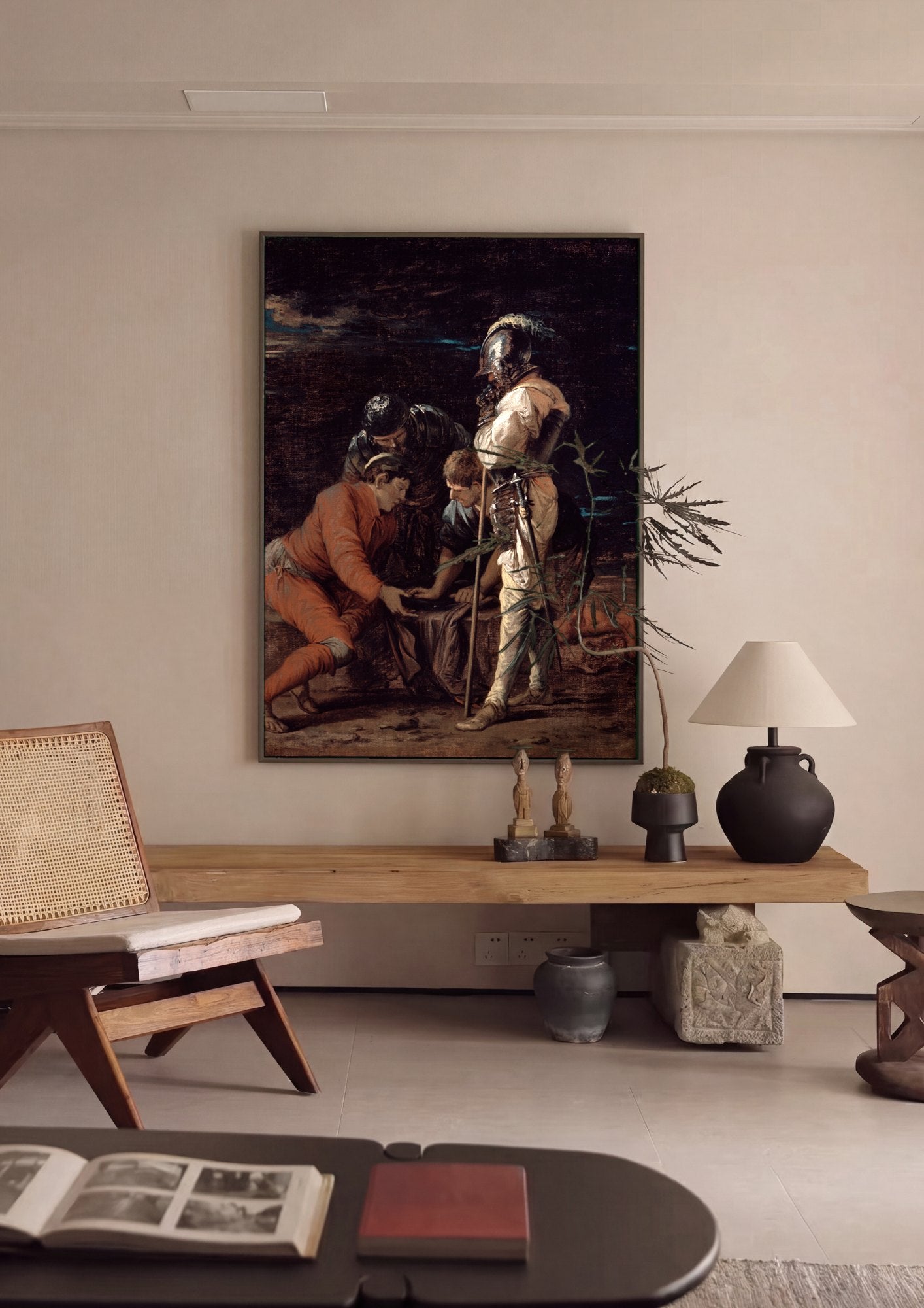 Quadro Decorativo A Roda da Fortuna - Salvator Rosa | quadro emoldurado na parede