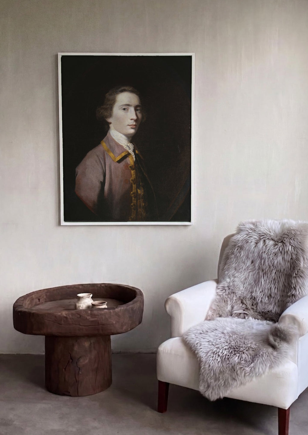 Quadro Decorativo Retrato de Jovem Cavalheiro - Sir Joshua Reynolds em ambiente decorado