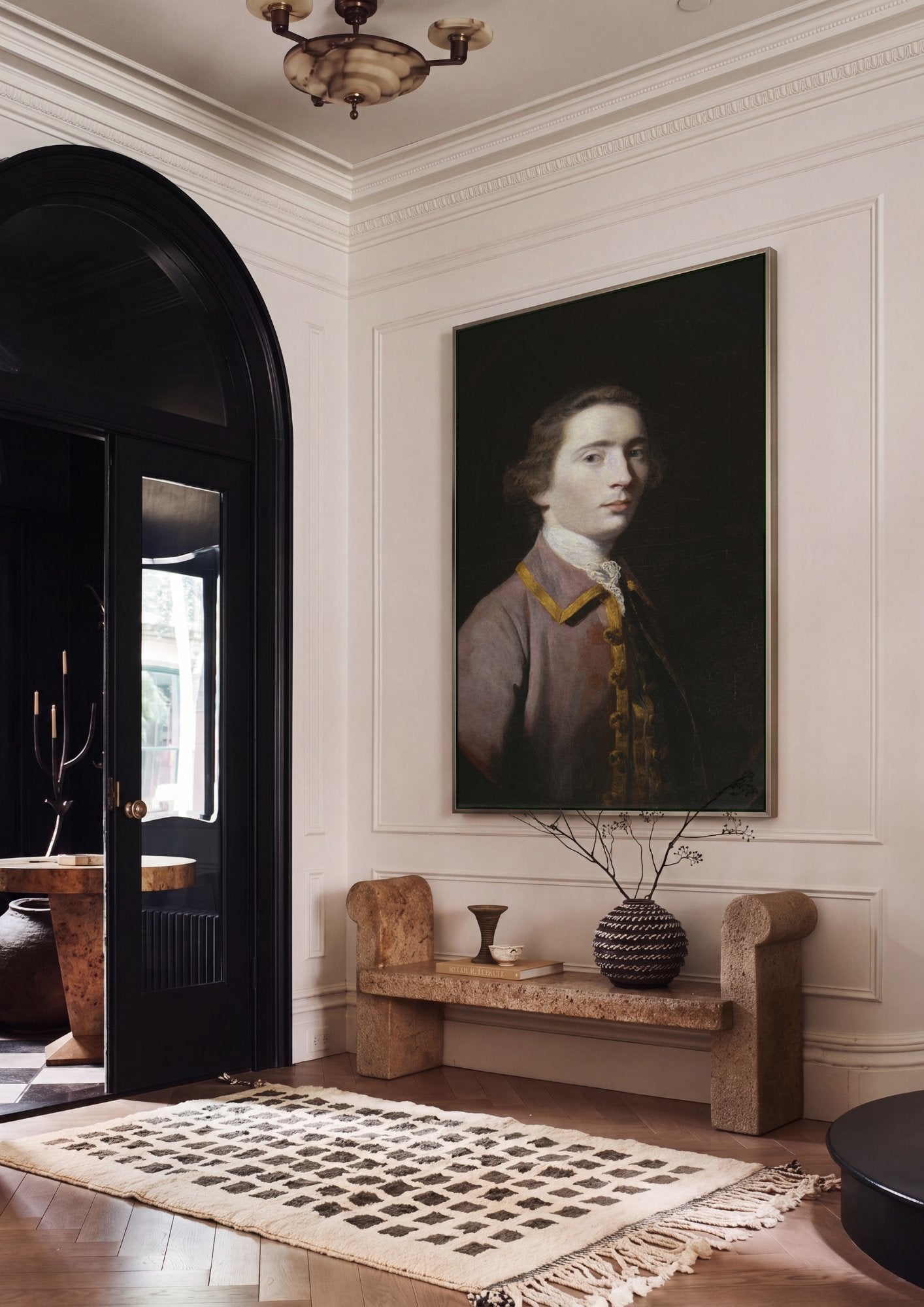 Quadro Decorativo Retrato de Jovem Cavalheiro - Sir Joshua Reynolds em ambiente decorado