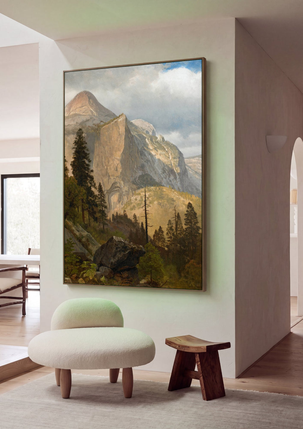 Quadro Decorativo Half Dome, Yosemite Valley - Albert Bierstadt em ambiente decorado